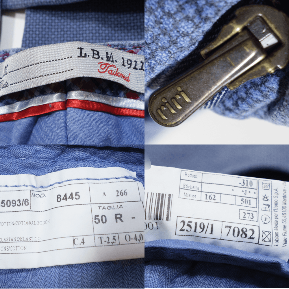 L.B.M. 1911 Cotton Soft Pants Size US 34 / EU 50 - 6 Thumbnail