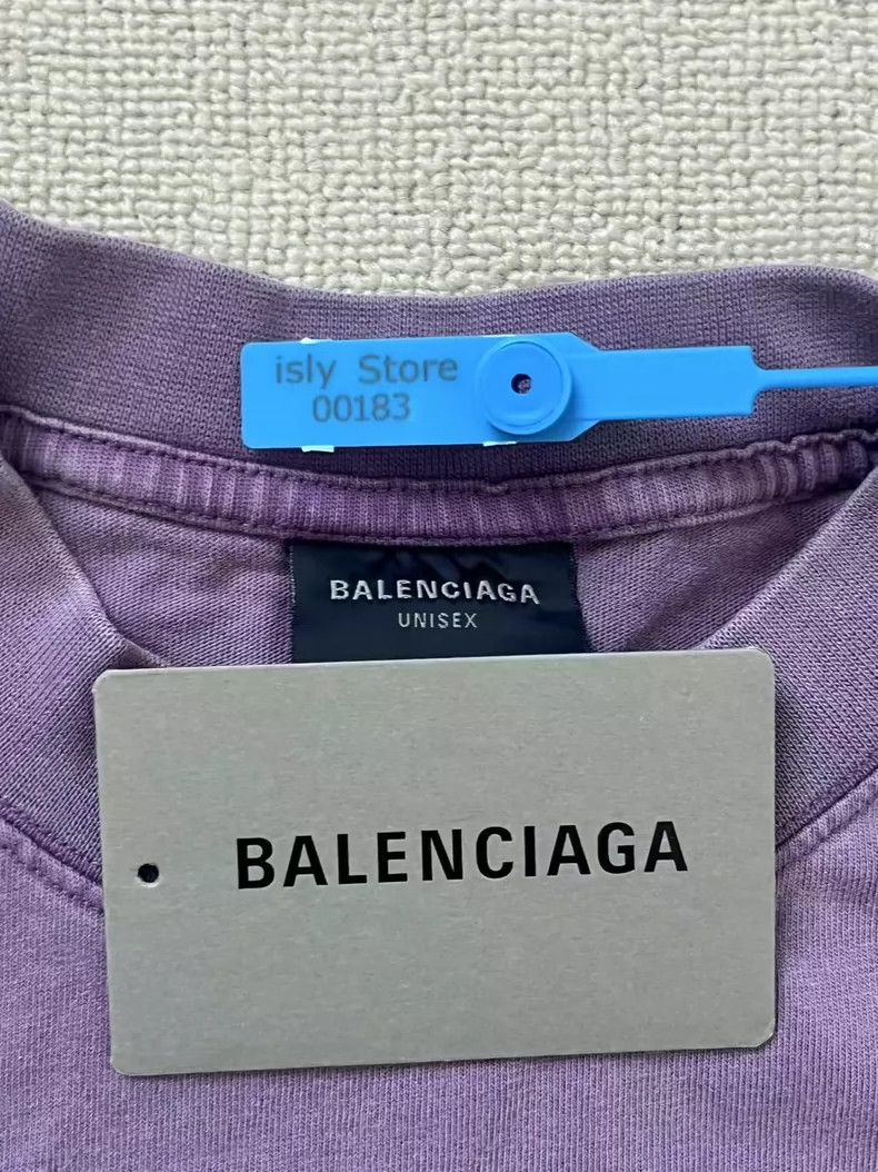 Balenciaga Balenciaga Solid Letter Crew Neck T-Shirt Regular Fit Men' Size US M / EU 48-50 / 2 - 5 Thumbnail
