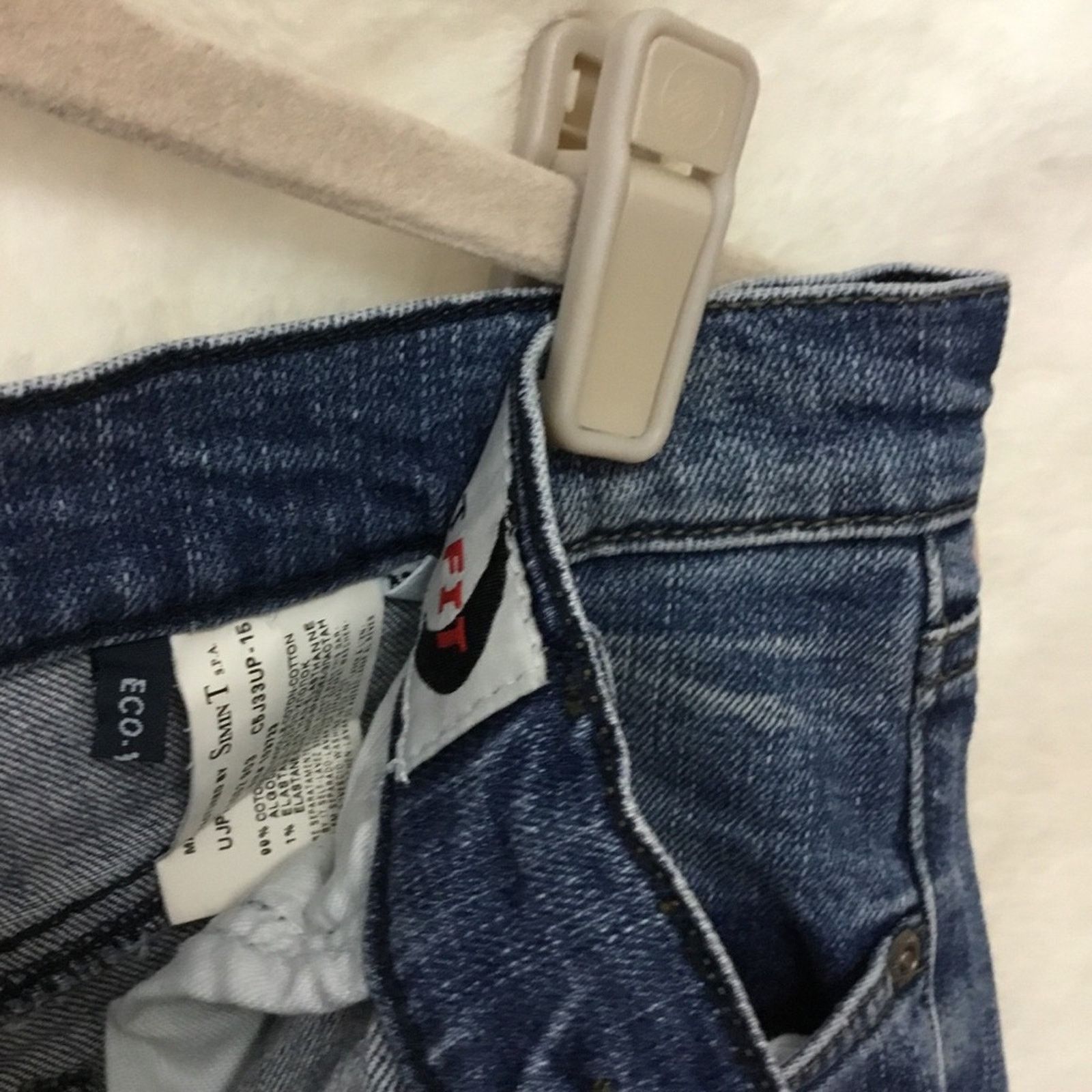 Armani Armani Jeans Indigo Blue 005 Series Slim Bootcut Denim Size 29" - 5 Thumbnail