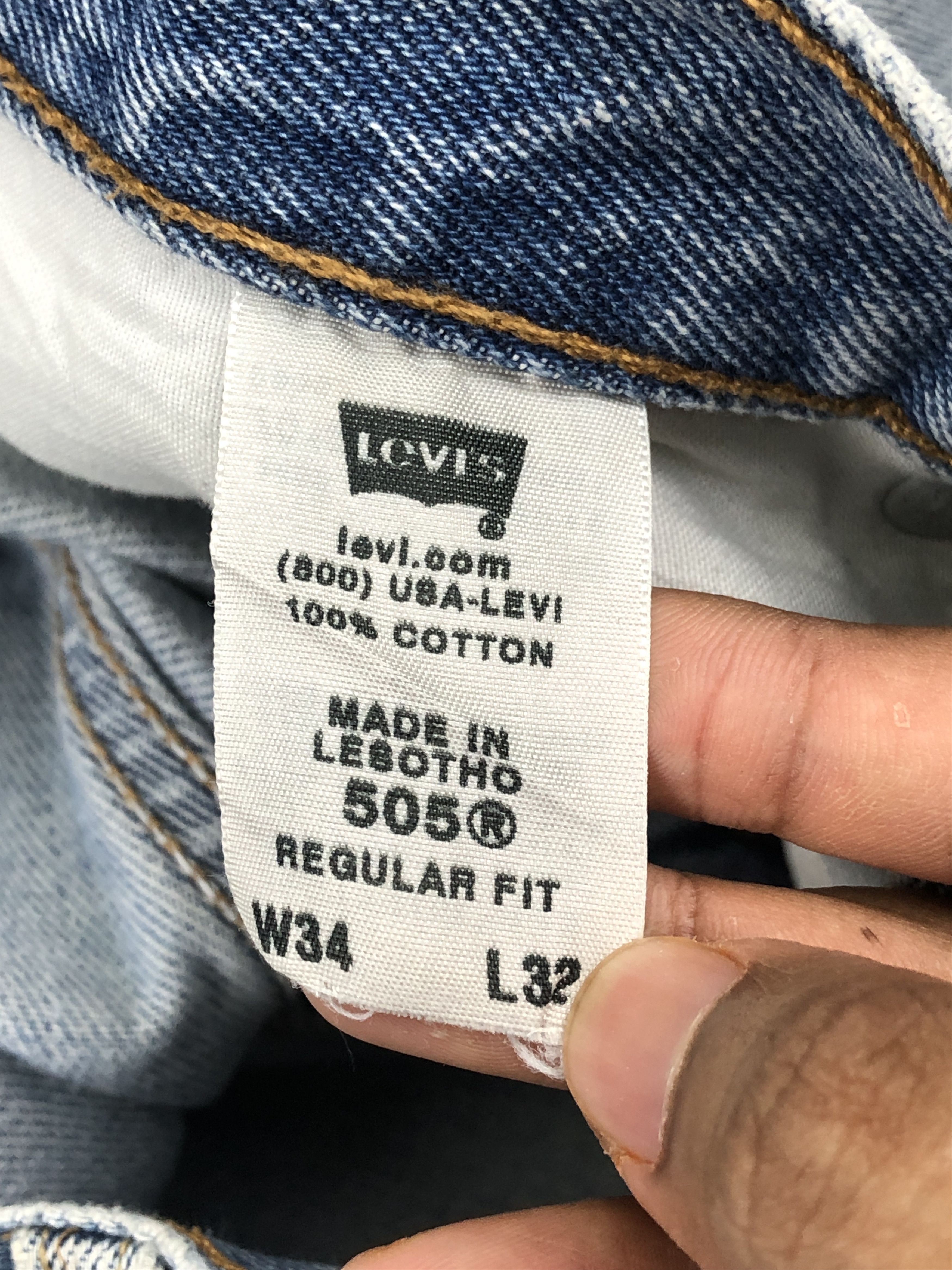 Levi's × Vintage Vintage Levis 505 Light Washed Jeans Size US 31 - 7 Thumbnail