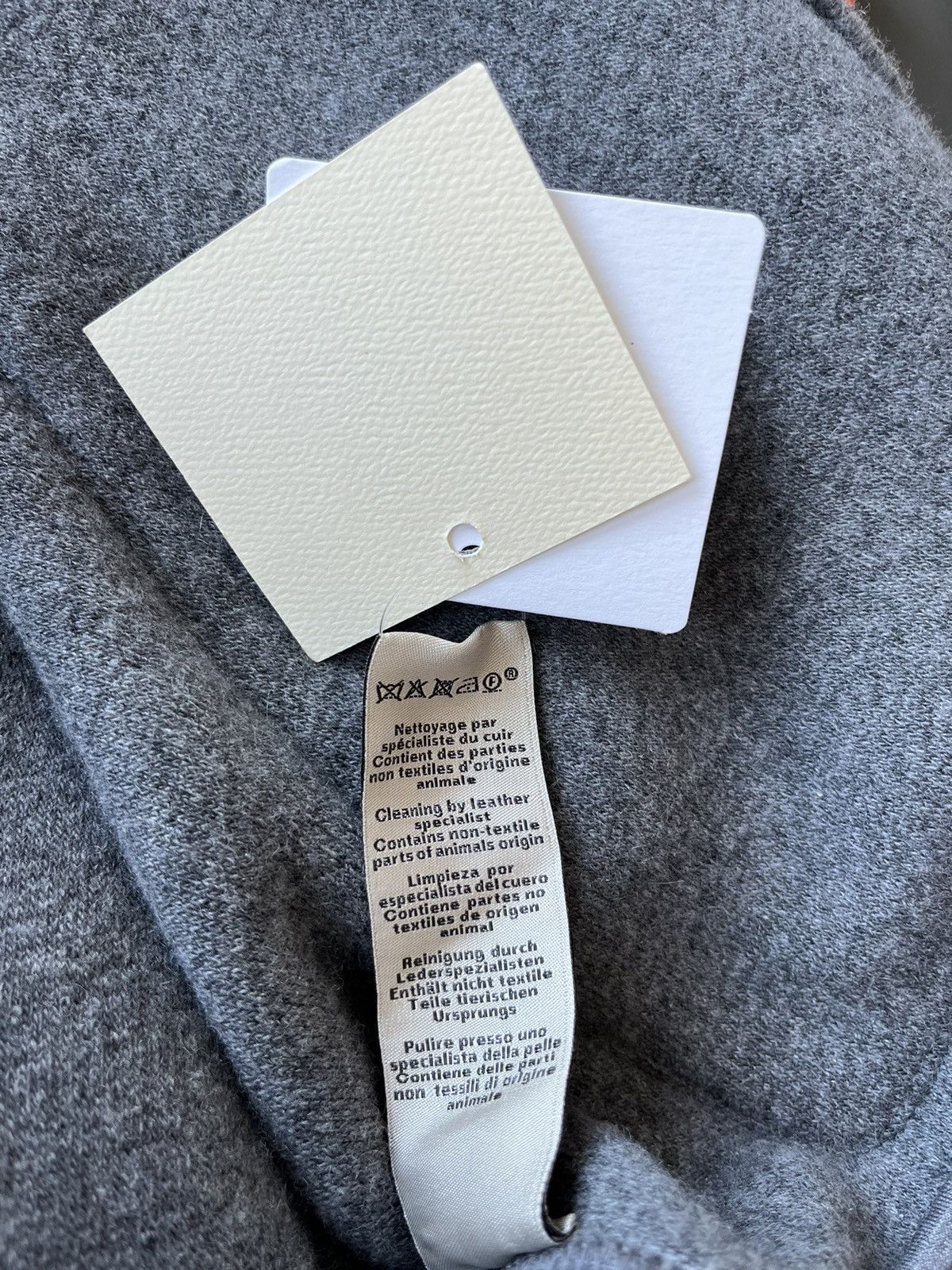 Hermes $5k Super Runway Leather Cashmere Hooded Sweater