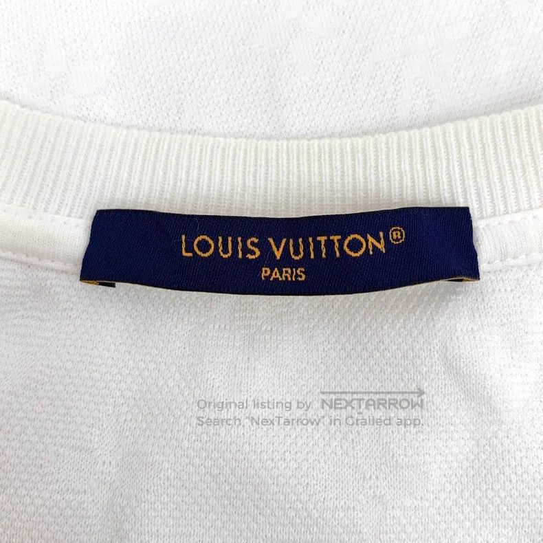Louis Vuitton Louis Vuitton 24 white pocket logo dark cotton crew neck s Size US M / EU 48-50 / 2 - 5 Thumbnail
