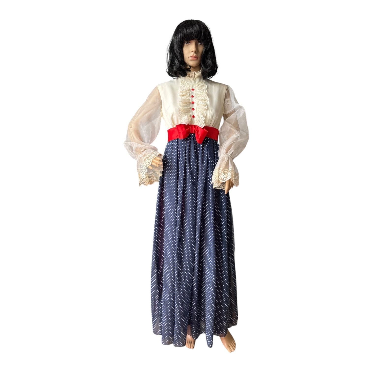 Vintage 1900s Vtg Edwardian Style Mary Poppins Dress small- medium Size S / US 4 / IT 40 - 15 Thumbnail