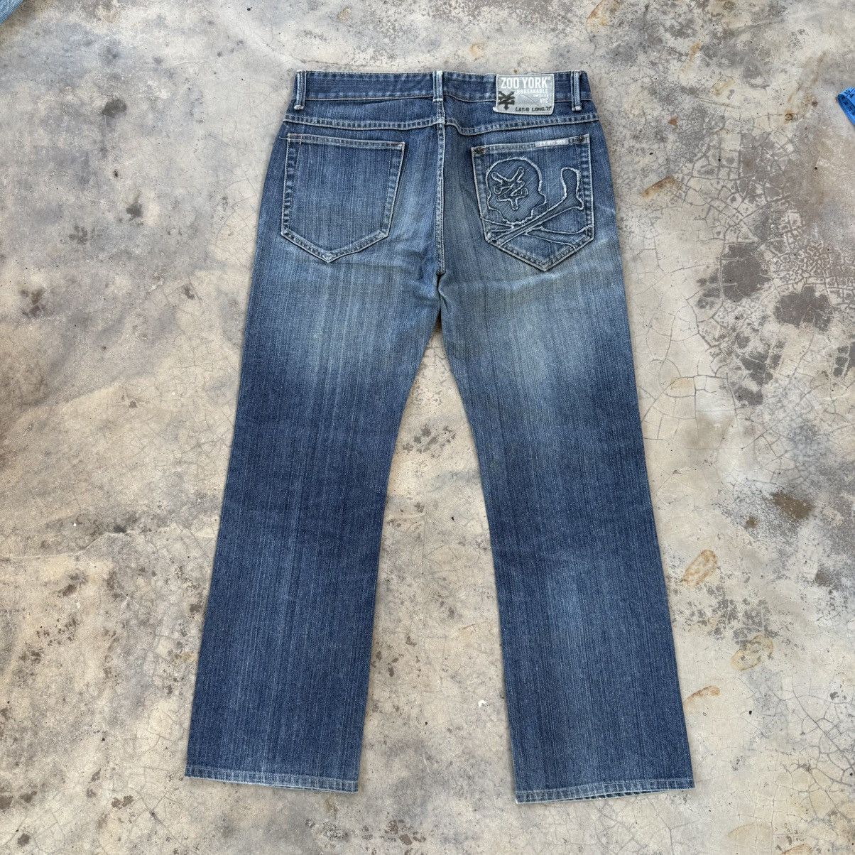 Zoo York Vintage zoo york faded jeans denim pants Size US 35 - 1 Thumbnail
