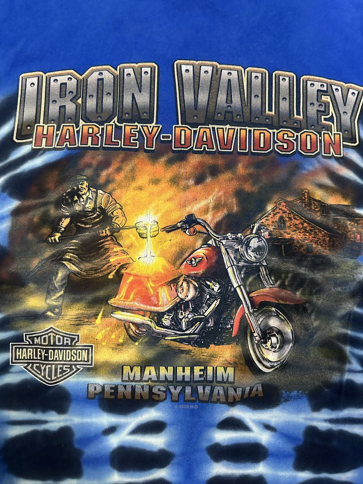 Harley Davidson Vintage Y2K Harley Davidson Tie-Dye AOP Size US L / EU 52-54 / 3 - 4 Thumbnail