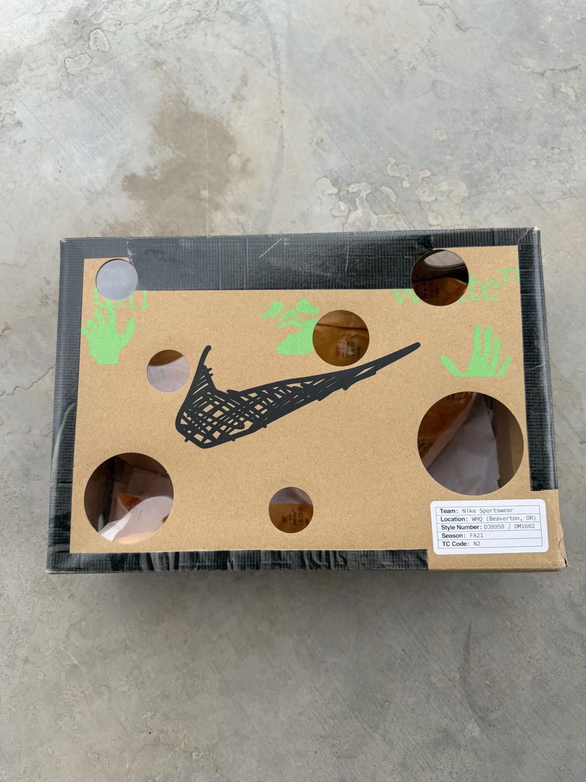 Nike Nike Dunk Low Off-White Lot 21 Size 10 DS OG All Size US 10 / EU 43 - 8 Thumbnail
