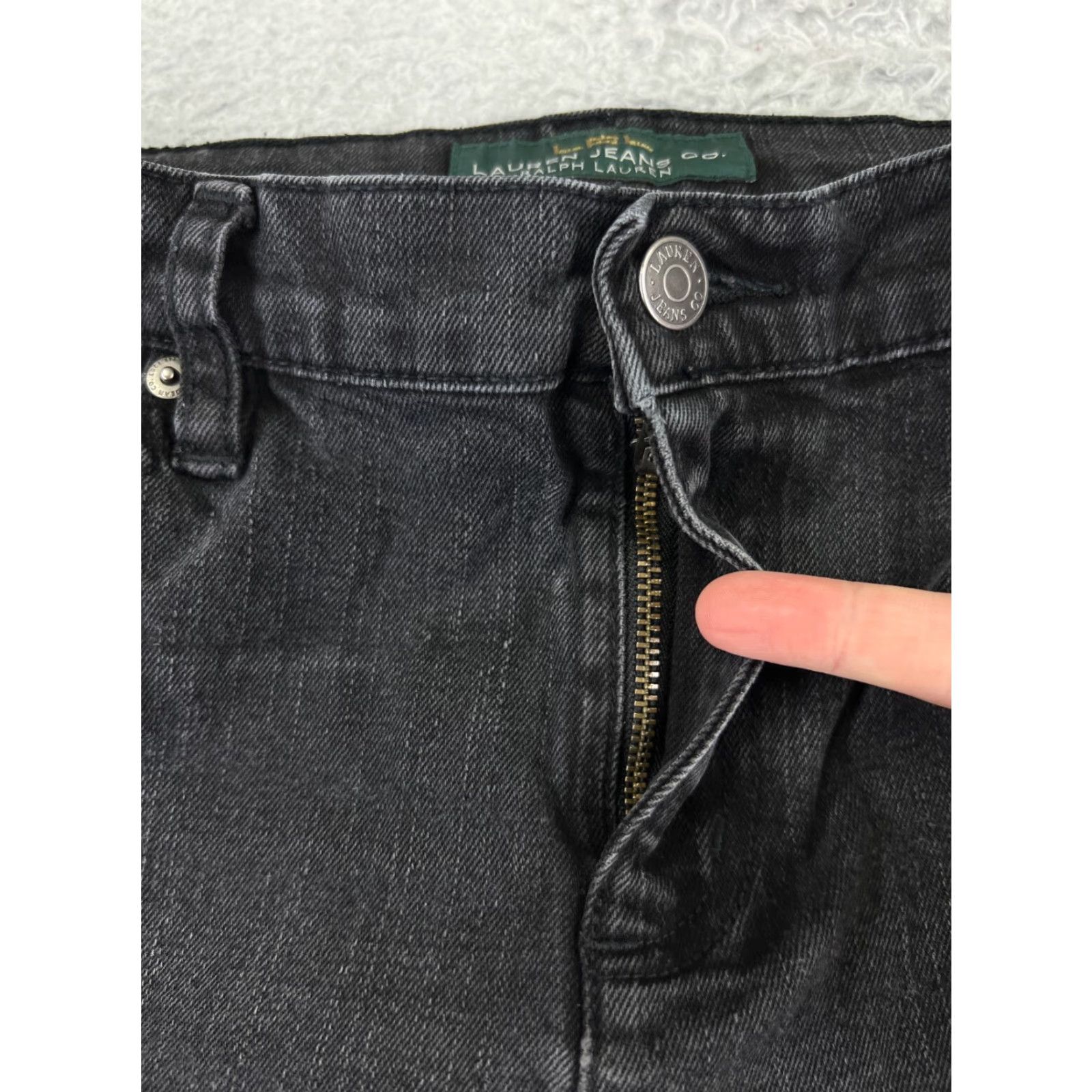 Ralph Lauren Lauren Ralph Lauren Jeans Women 10 Black Denim Straight Mid Rise 30x30 Size 32" / US 10 / IT 46 - 5 Thumbnail