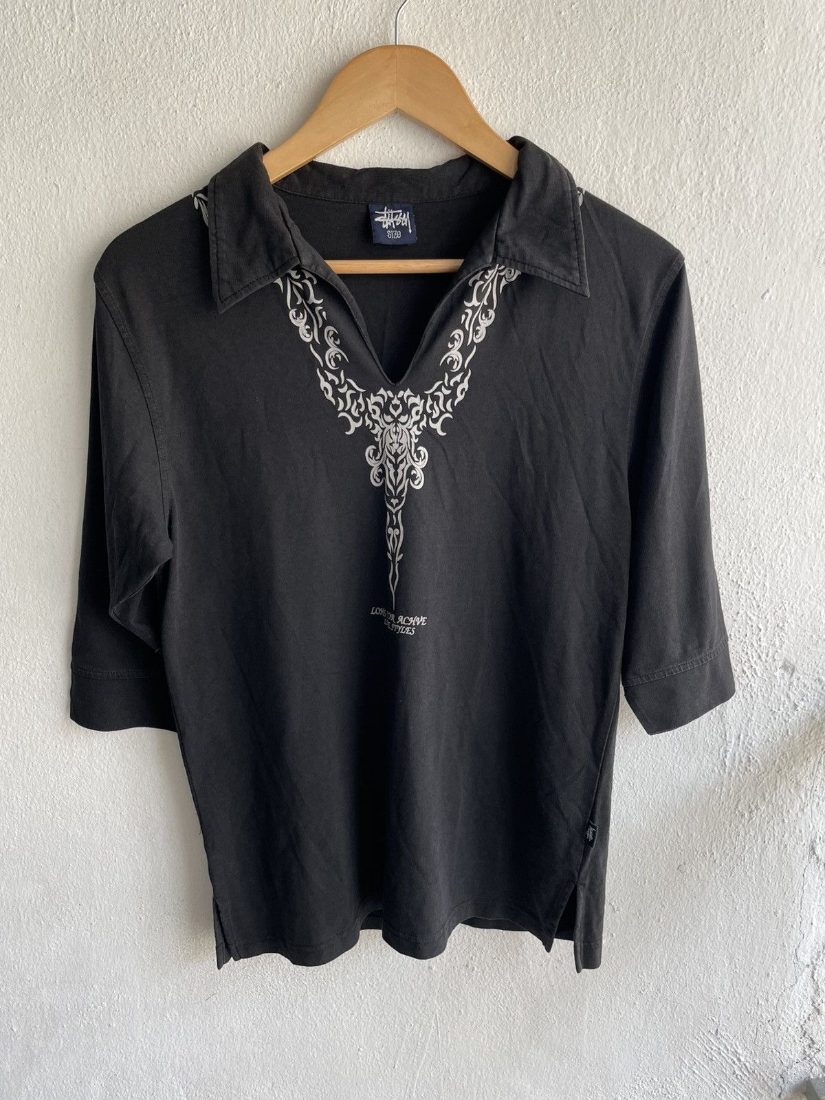 Stussy Opium 🔥Stussy collar tee Size US S / EU 44-46 / 1 - 4 Thumbnail