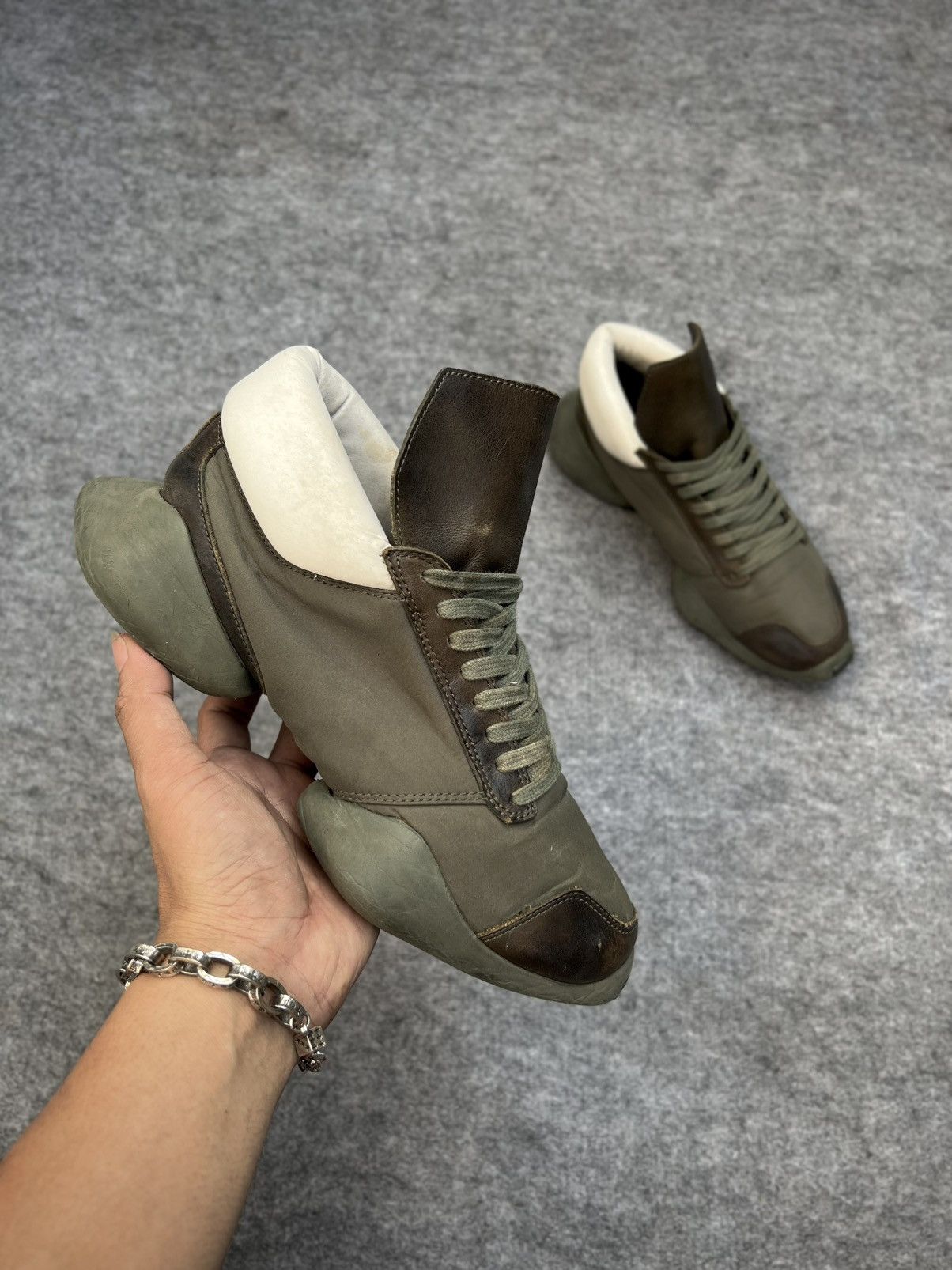 Adidas × Rick Owens Adidas x Rick Owens Vicious Runner Size US 6.5 / EU 39-40 - 10 Thumbnail