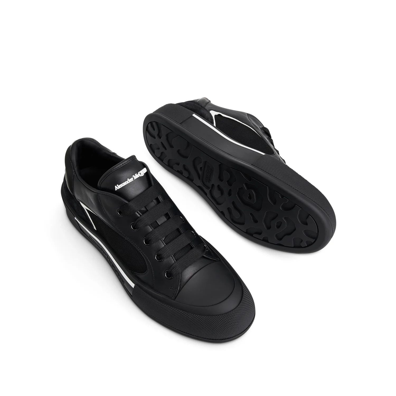 Alexander McQueen o1mris0824 Sneaker in Black & White Size US 10 / EU 43 - 4 Thumbnail