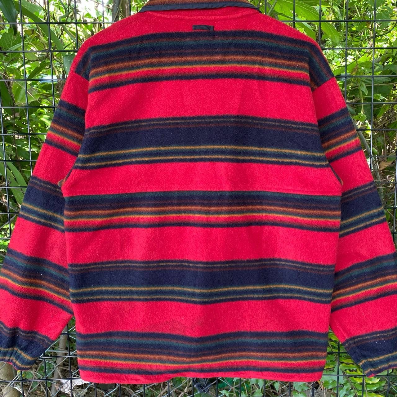 Polo Ralph Lauren Vtg Polo Club Stripes Baggy Zipper Jacket Size US M / EU 48-50 / 2 - 9 Thumbnail