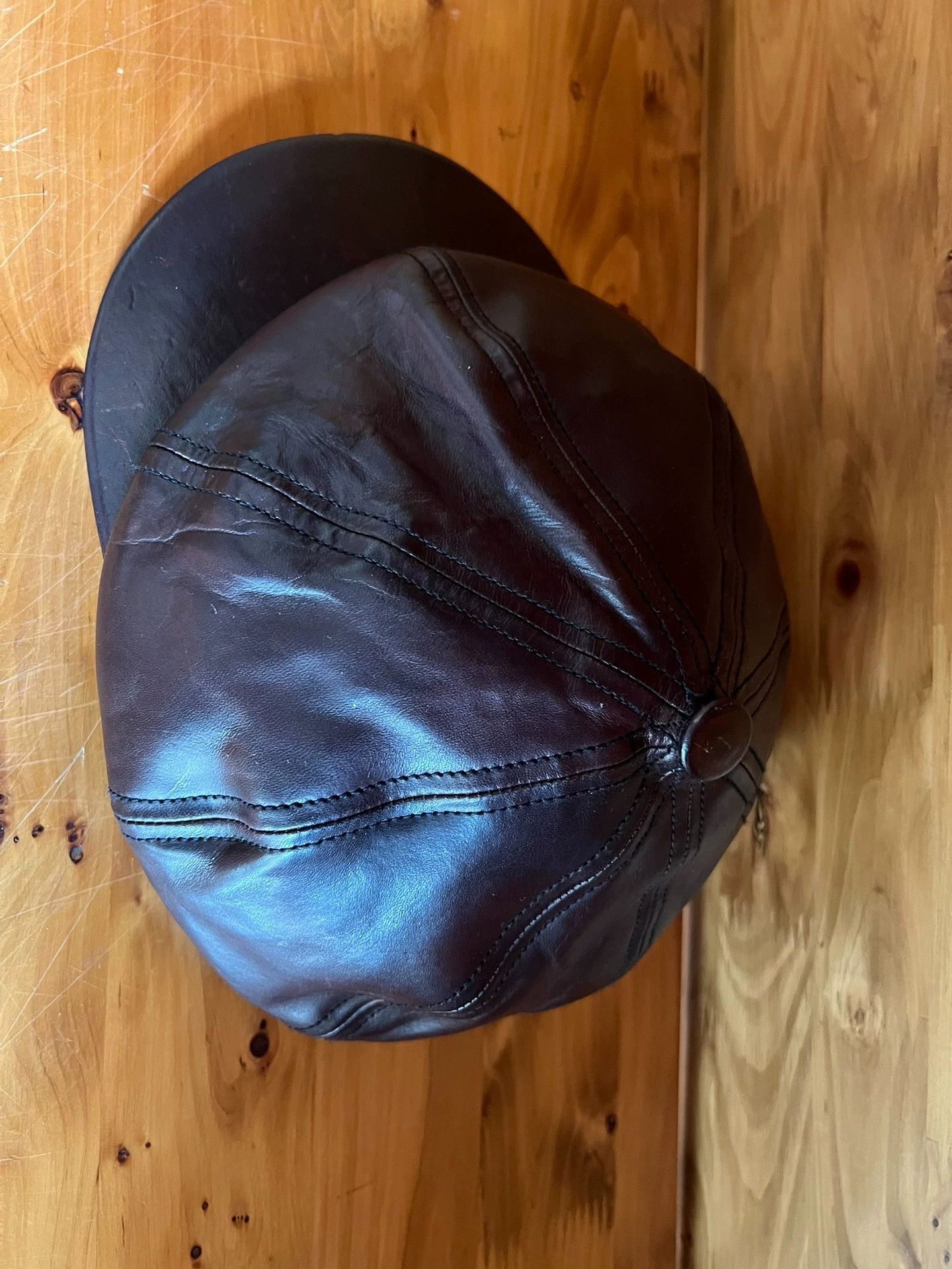 Other JapaneseHorsehide 8-Panel Newsboy Cap Handmade 56.5cm S Head Size ONE SIZE - 9 Thumbnail