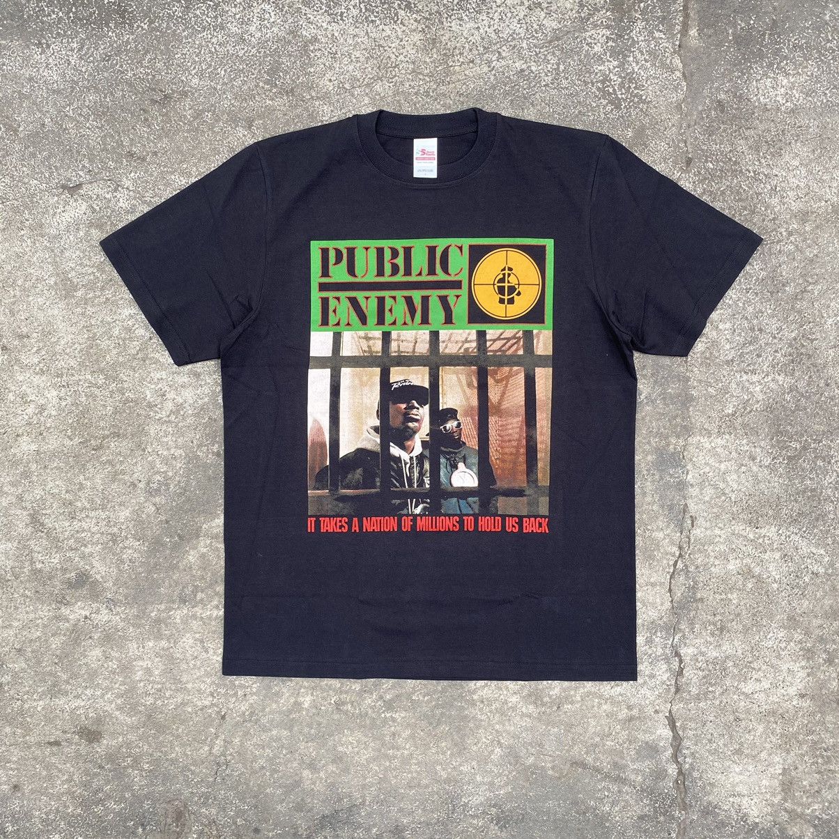 image of Band Tees x Public Enemy It Takes A Nation Bootleg T-Shirt in Black, Men's (Size XL)