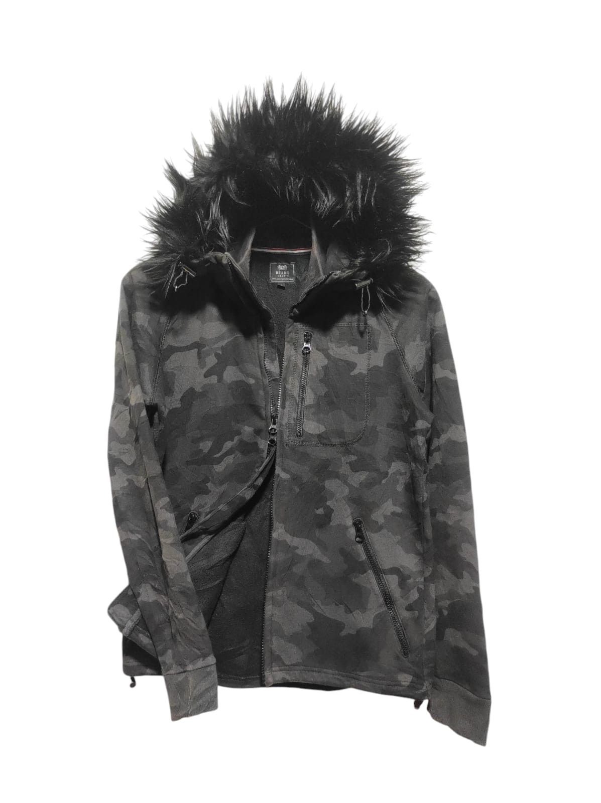 Beams Plus Beams Camo Double Zip Fur Hoodie IfSixWasNine LGB style Size US S / EU 44-46 / 1 - 1 Thumbnail