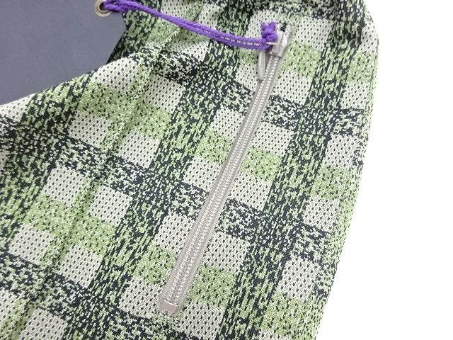 Needles Sweat Pants Checkered Polyester Logo Green Size US 28 / EU 44 - 5 Thumbnail
