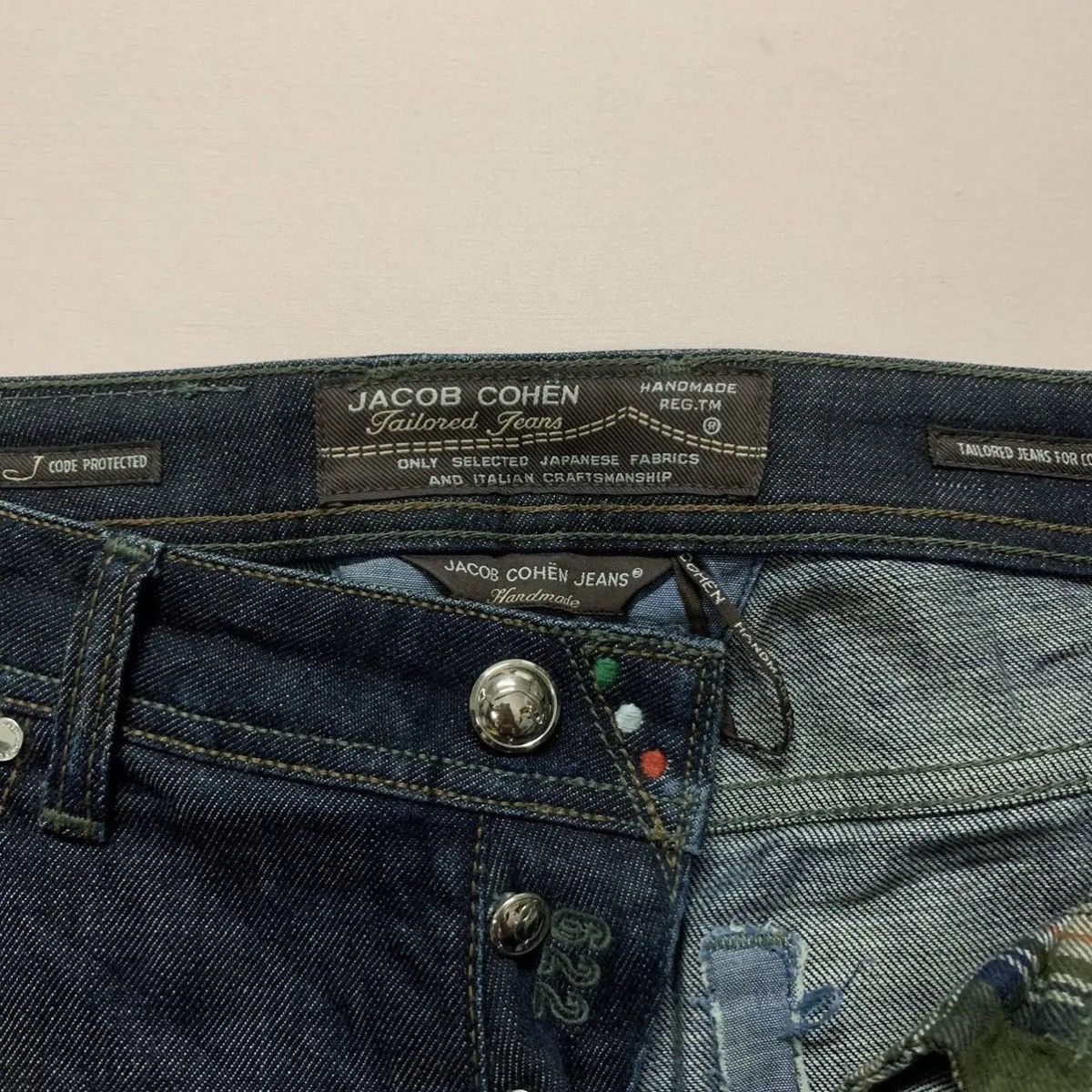 Jacob Cohen 💥RARE! Vintage Jacob Cohen Designer Denim Pants Made Italy Size US 31 - 5 Thumbnail