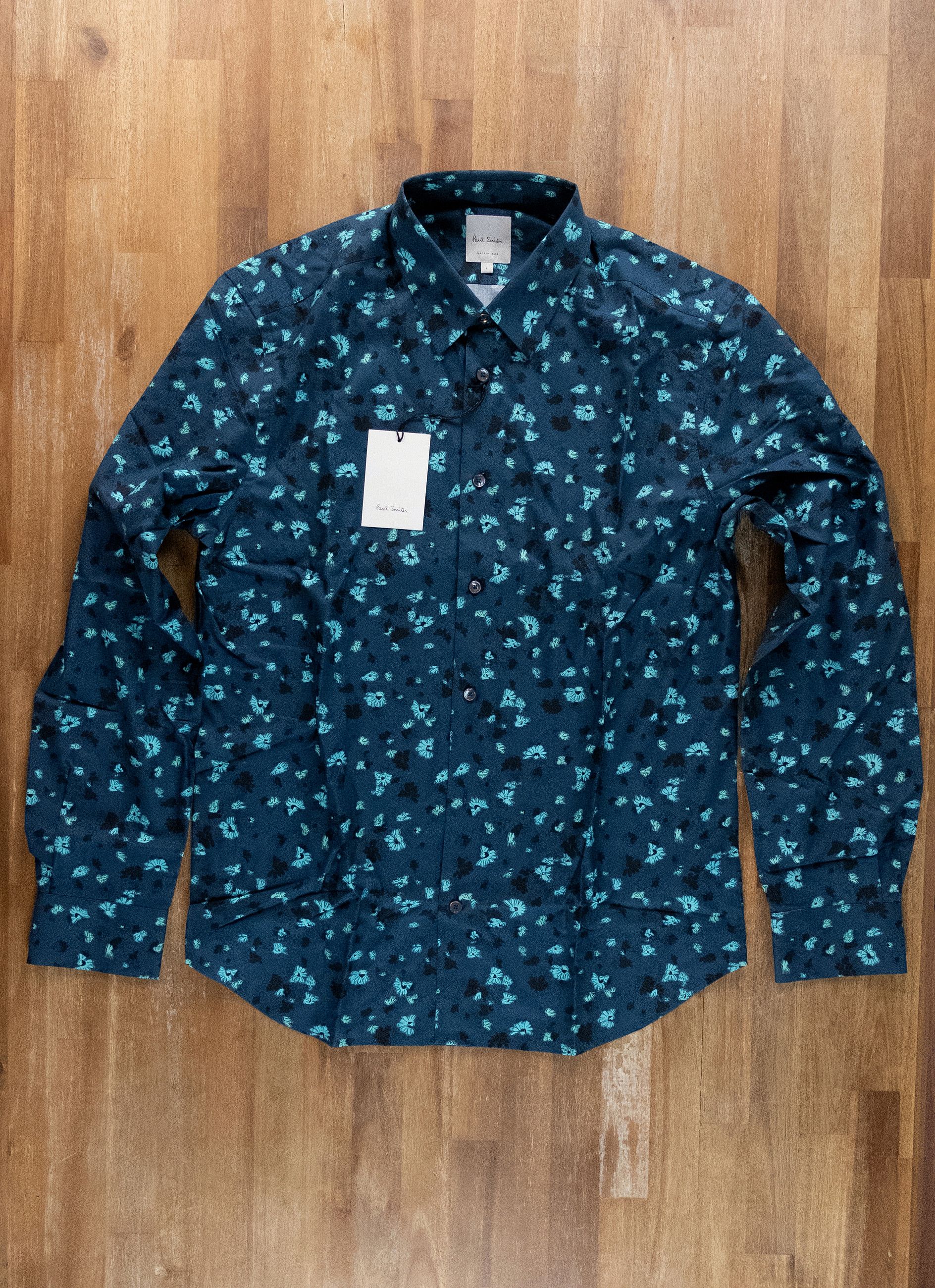 Paul Smith PAUL SMITH mainline green Hazy floral slim fit shirt Large Size US L / EU 52-54 / 3 - 1 Thumbnail