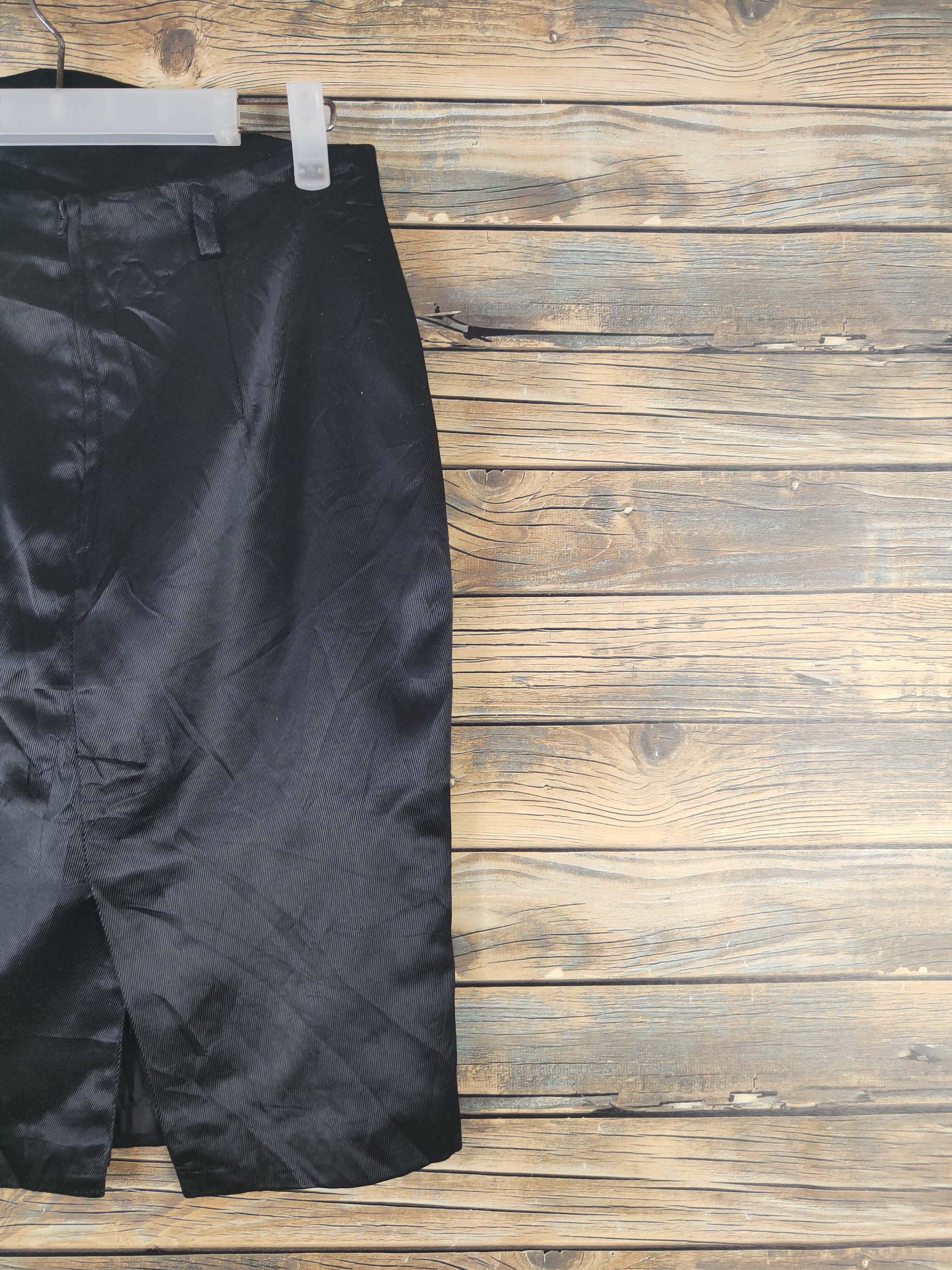 Japanese Brand × Vintage Luxury Design Amamy Black Mini Skirts Size 28" / US 6 / IT 42 - 7 Thumbnail