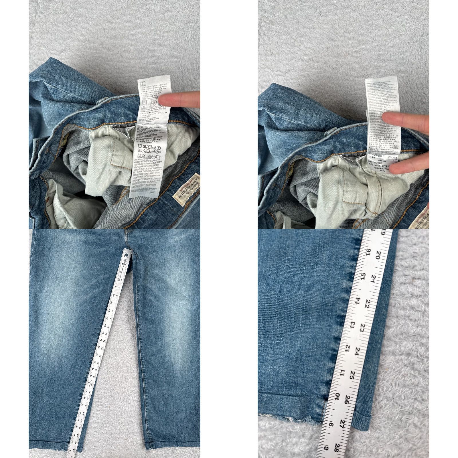 Levi's Levis Jeans Adult 42 Blue Denim Cotton 541 Big E Premium Retro Mens Size US 42 / EU 58 - 8 Thumbnail