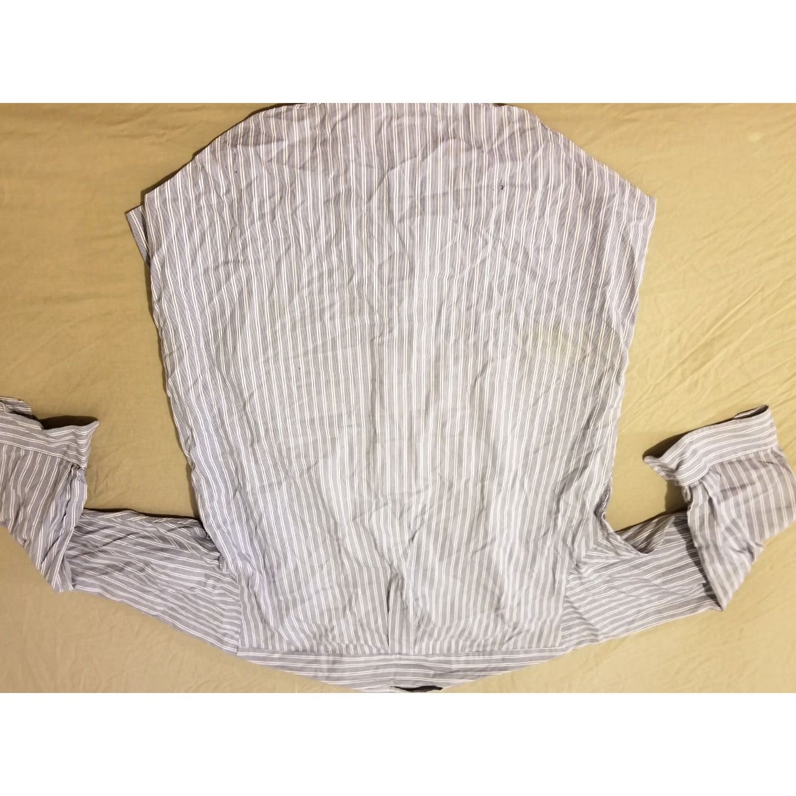 Polo Ralph Lauren Polo Ralph Lauren Dress Shirt Mens Gray Cotton Button 15 1/2 32 15.5 Size 42R - 6 Thumbnail