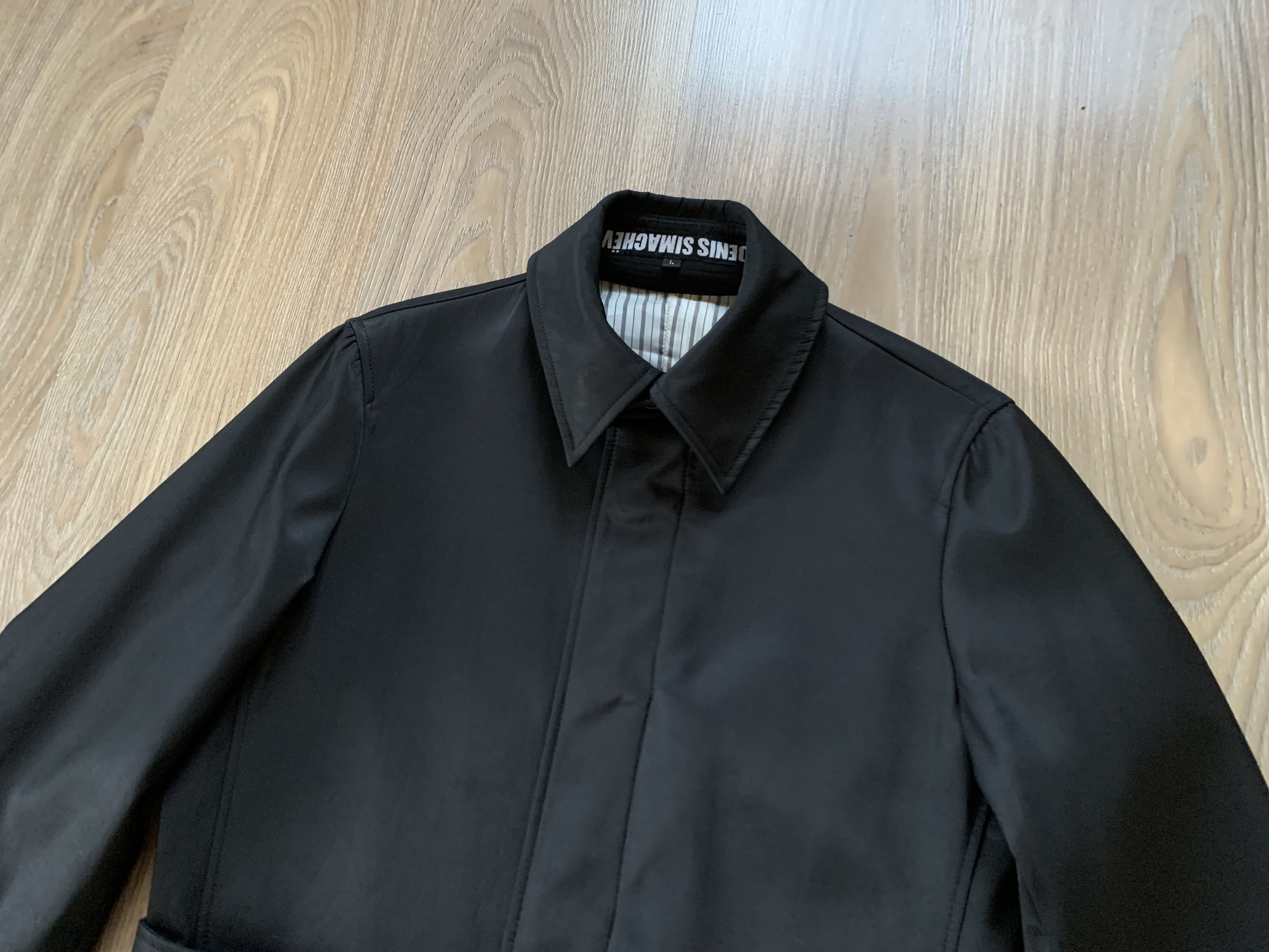 Denis Simachev × Vintage Denis Simachev Black Trench Jacket Size US L / EU 52-54 / 3 - 4 Thumbnail