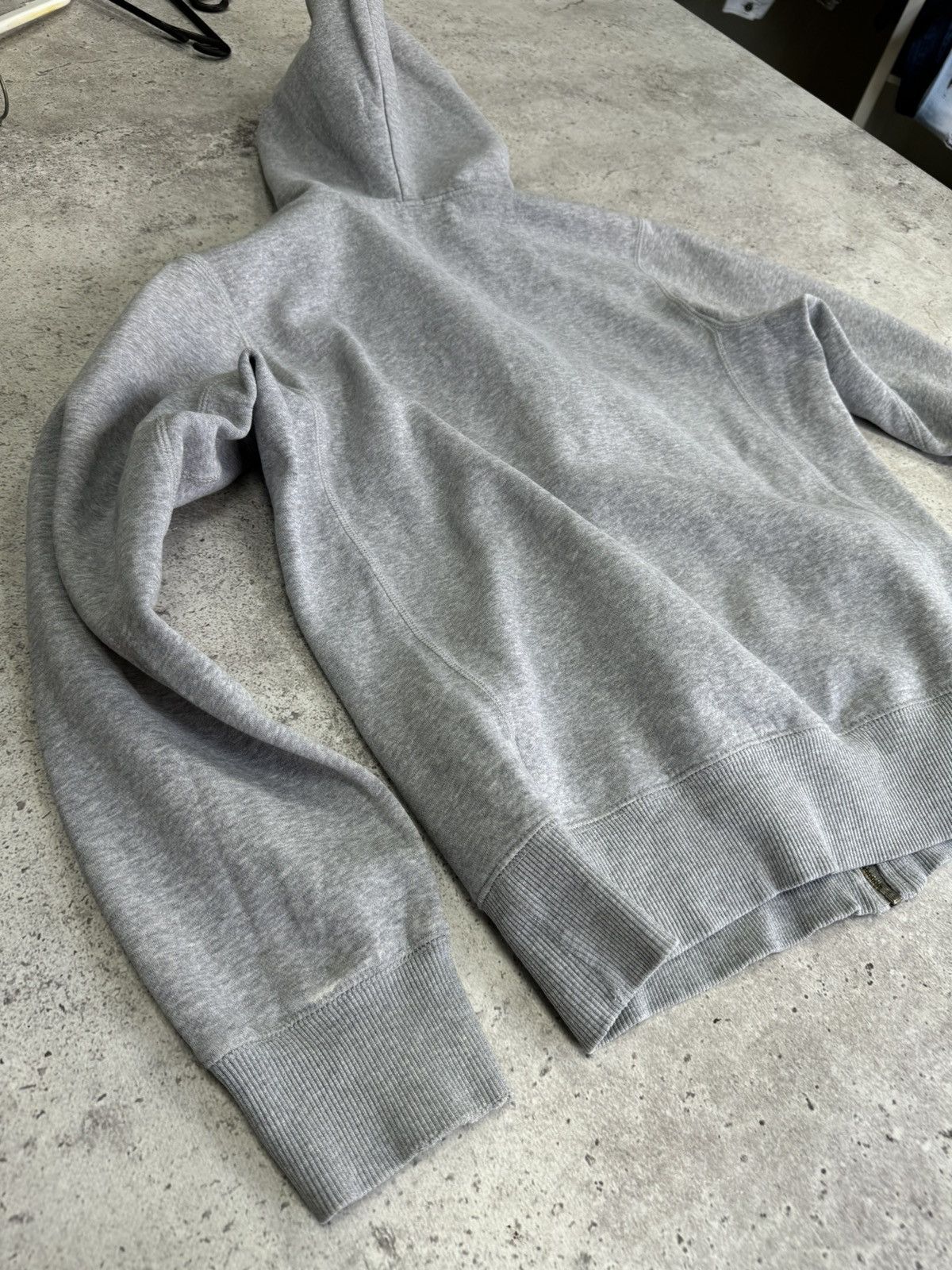 Nike × Vintage Vintage Nike Stoned Cotton Zip Hoodie Size US S / EU 44-46 / 1 - 6 Thumbnail