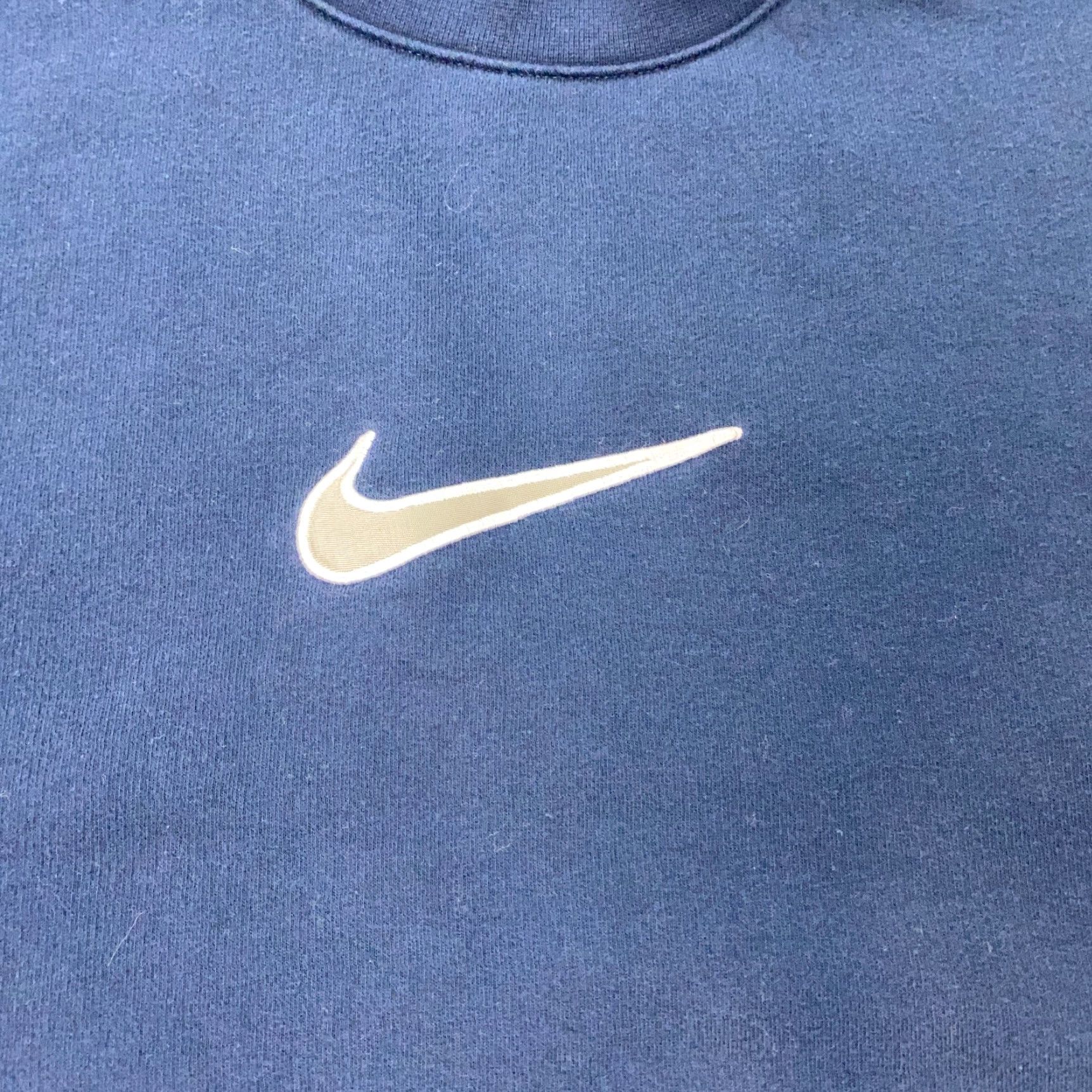 Nike VINTAGE Nike Sweatshirt Mens 2XL Blue Embroidered Center Swoosh Y2K Crew Neck Pullover Hooded Pockets Shirt Sweatshirt Size US XXL / EU 58 / 5 - 2 Thumbnail