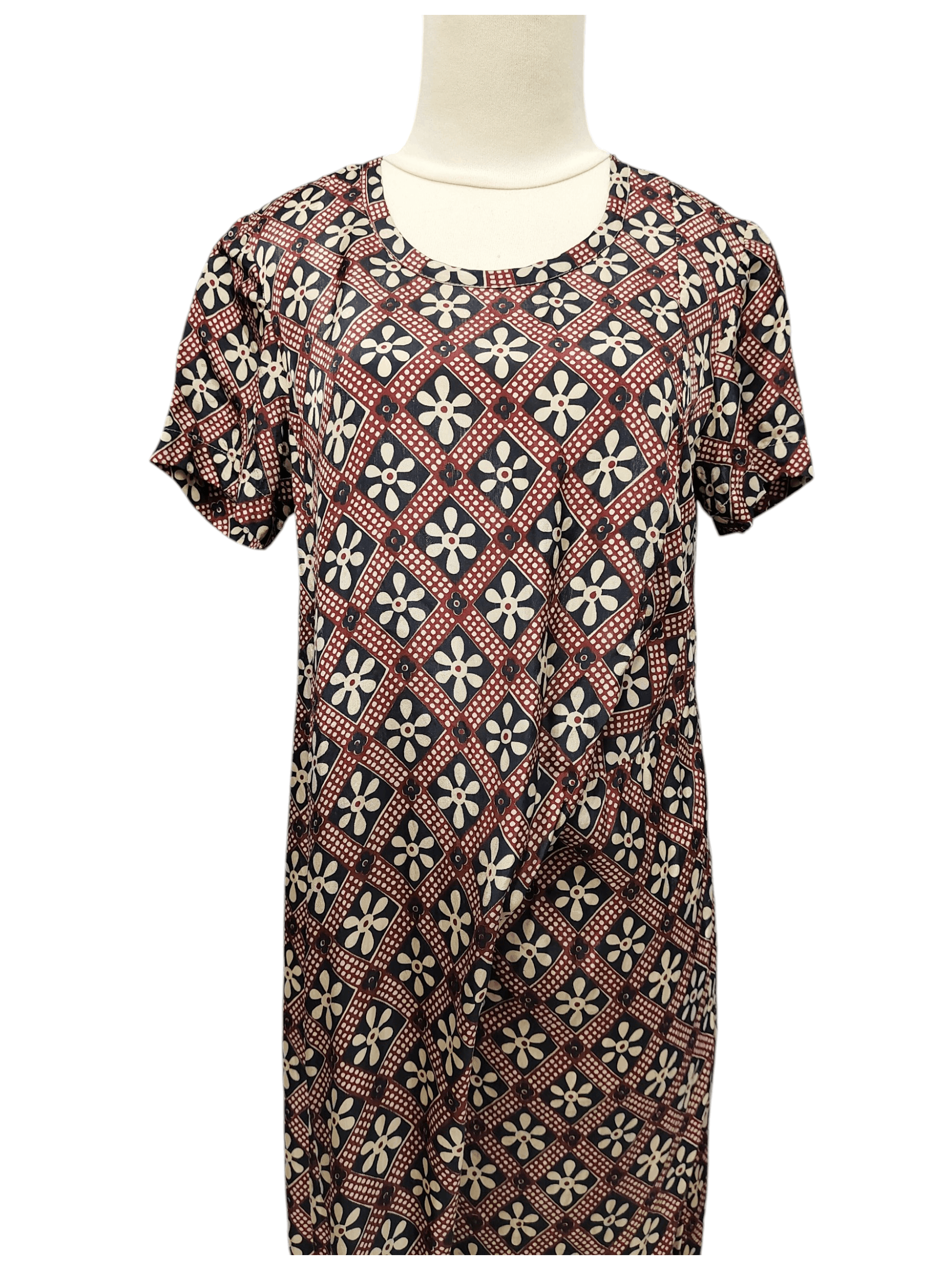 Tricot Comme des Garcons AD97 Tricot CDG- Asymmetric Draped Floral Geometric Dress Size M / US 6-8 / IT 42-44 - 7 Thumbnail