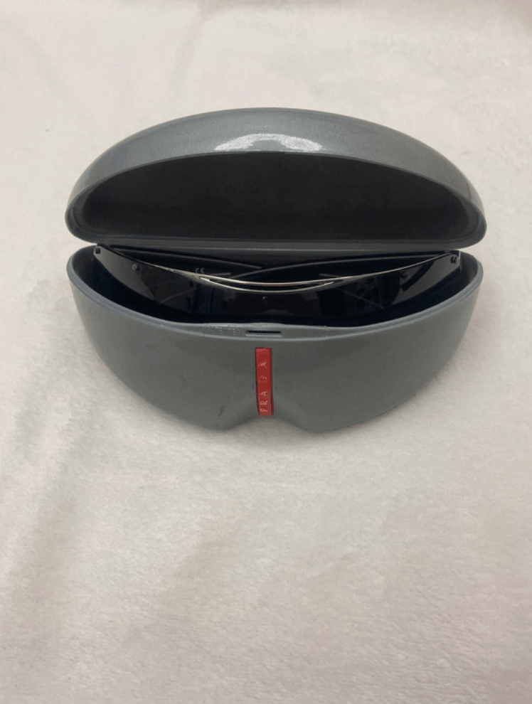 Prada × Vintage PRADA Sunglasses Rectangle Wrap Shield Metal Symbole Sport Size ONE SIZE - 6 Thumbnail