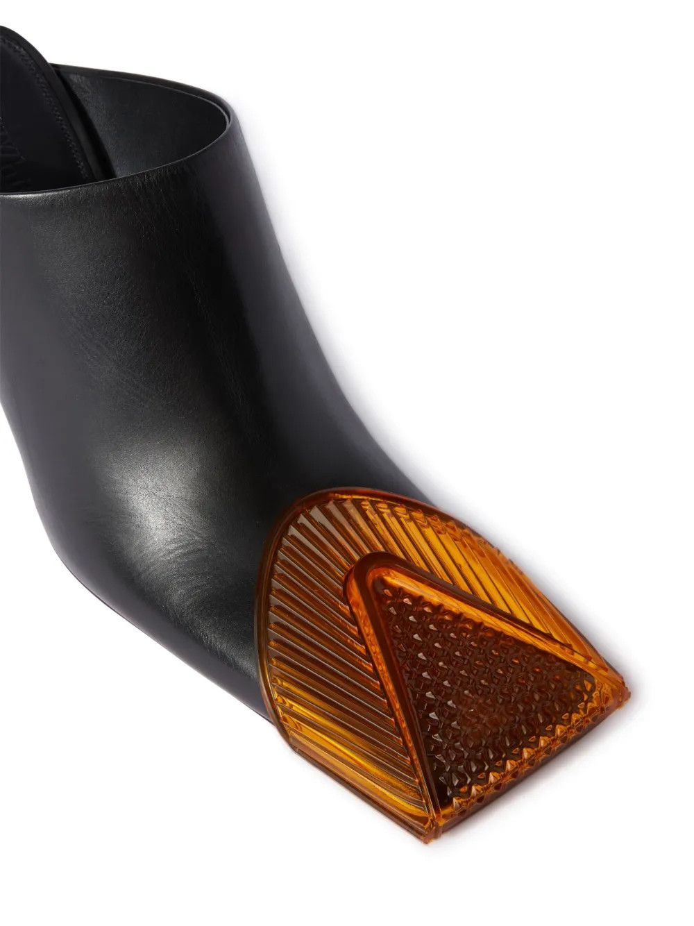 Off-White o1y1225 Leather Mules in Black/Orange Size US 8 / IT 38 - 2 Thumbnail