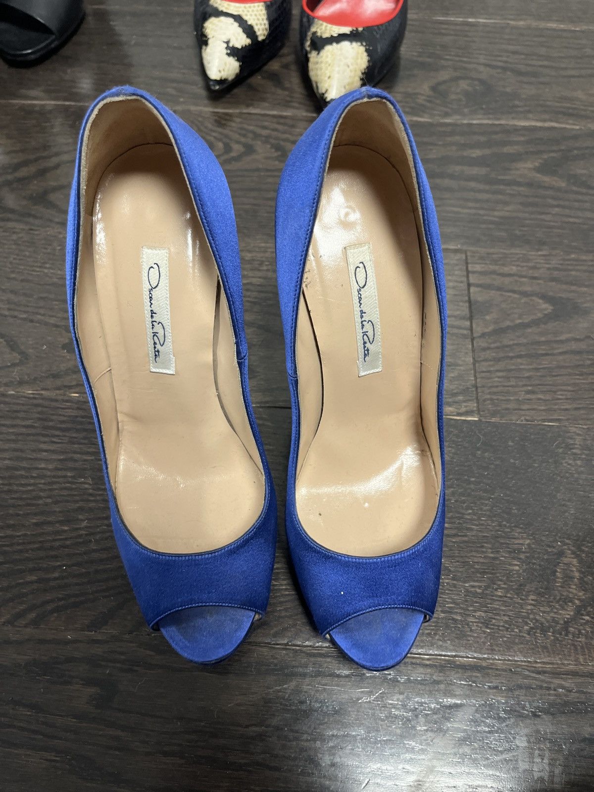 Oscar De La Renta Oscar De La Renta Blue Heels Size US 8.5 / IT 38.5 - 3 Thumbnail