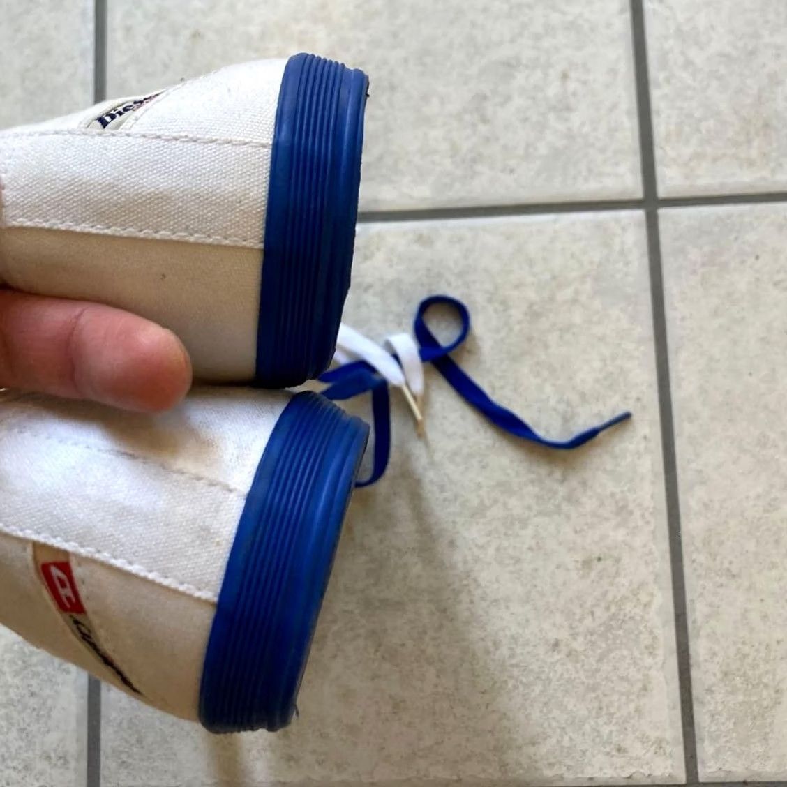 Diesel VINTAGE Diesel Men Sneakers 8.5US Blue White Casual Stylish Italian Size US 9 / EU 42 - 4 Thumbnail