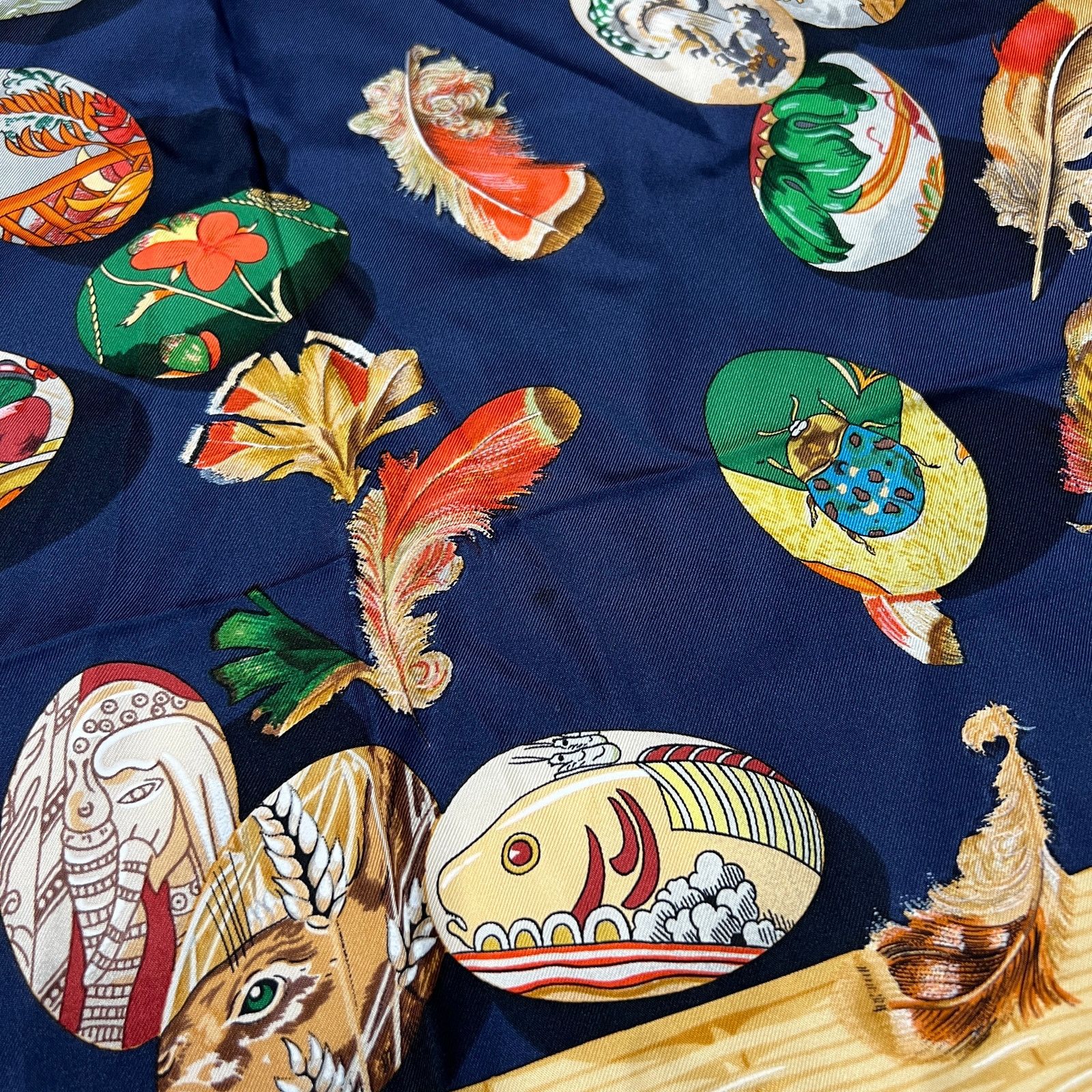 Hermes Hermes Couvee d'Hermes Silk Scarf 90cm Vintage France Size ONE SIZE - 8 Thumbnail