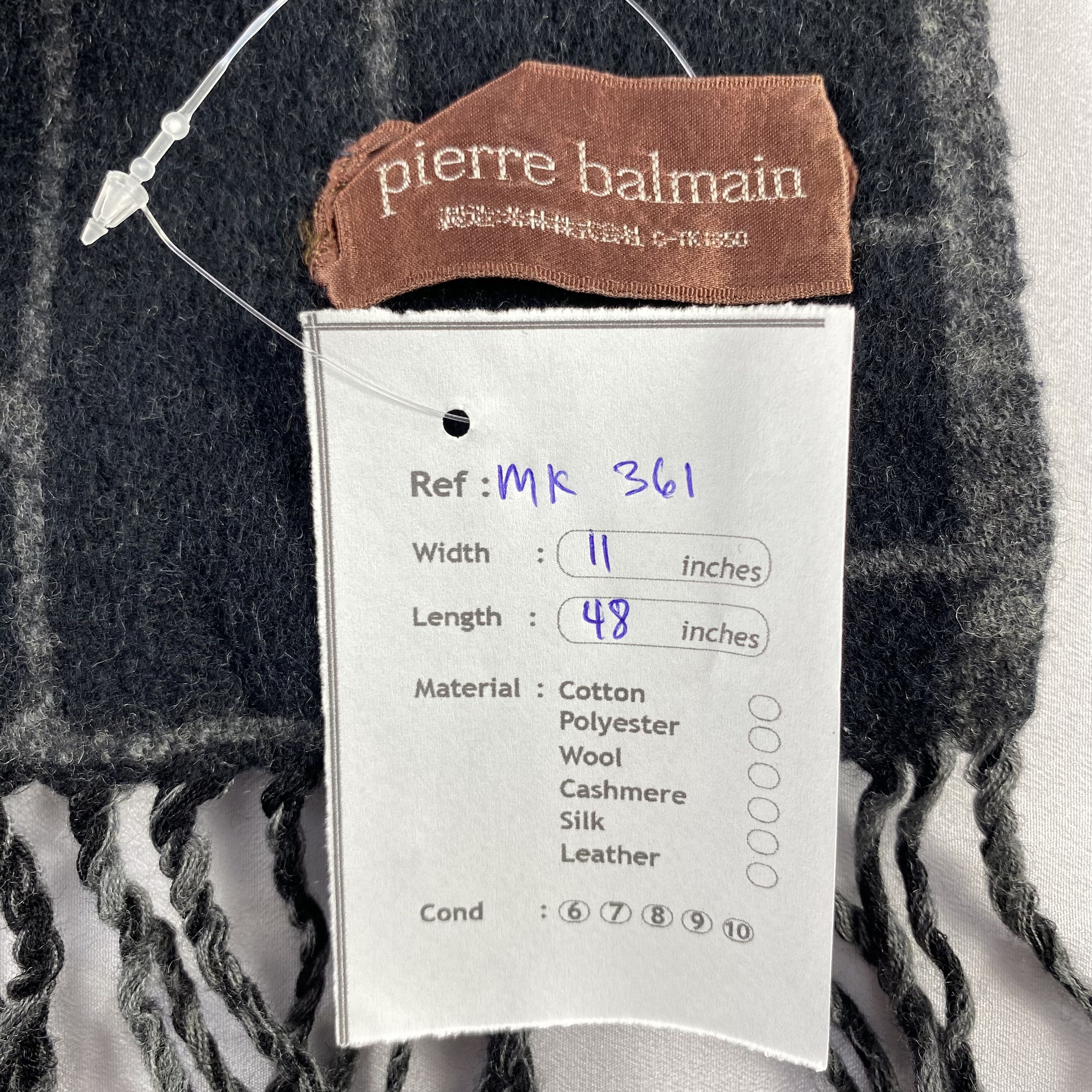 Pierre Balmain Pierre Balmain Scarf Neck Wrap Wool Muffler Size ONE SIZE - 7 Thumbnail