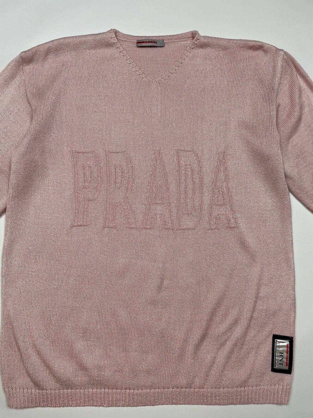 Prada Prada HNT Knit V-Neck Sweater Pullover Womens Size L / US 10 / IT 46 - 2 Thumbnail