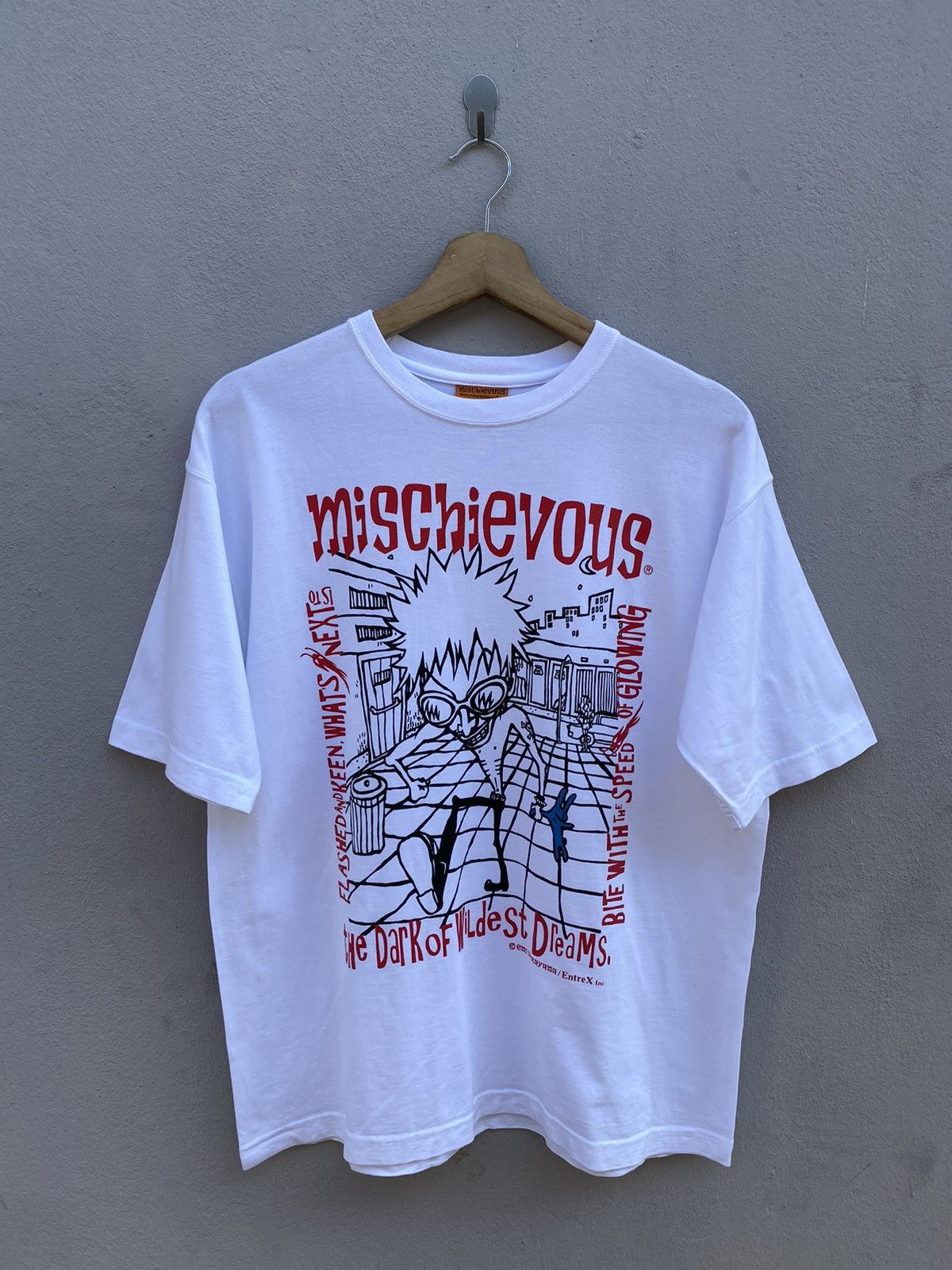 If Six Was Nine × Japanese Brand × Seditionaries Mischievous Blue Rabbit Skunk Punk by Emi Nakayama Rare Tee Size US L / EU 52-54 / 3 - 1 Thumbnail