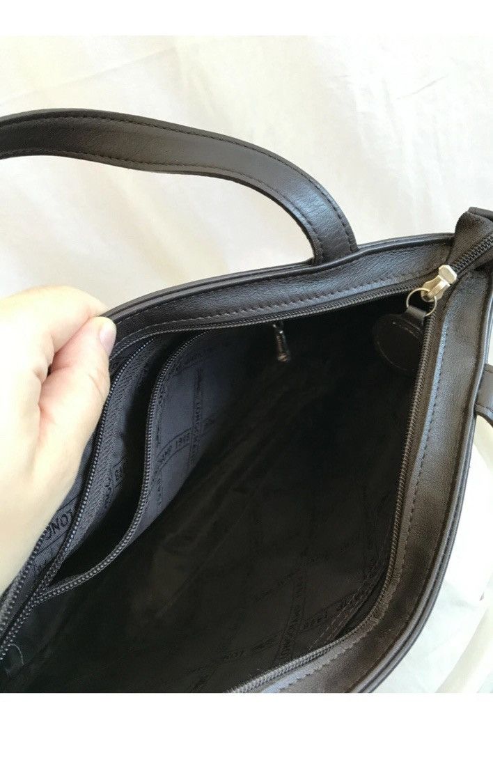 Longchamp Longchamp Shoulder Bag: Brown Leather with Feathers Detail Size ONE SIZE - 4 Thumbnail