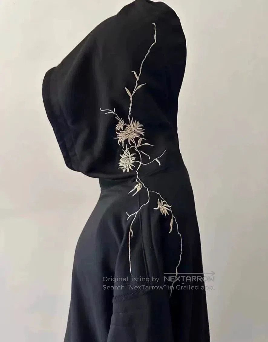 Haider Ackermann Haider Ackermann Embroidered Black Hoodie. Size XXS / US 00 / IT 34 - 6 Thumbnail