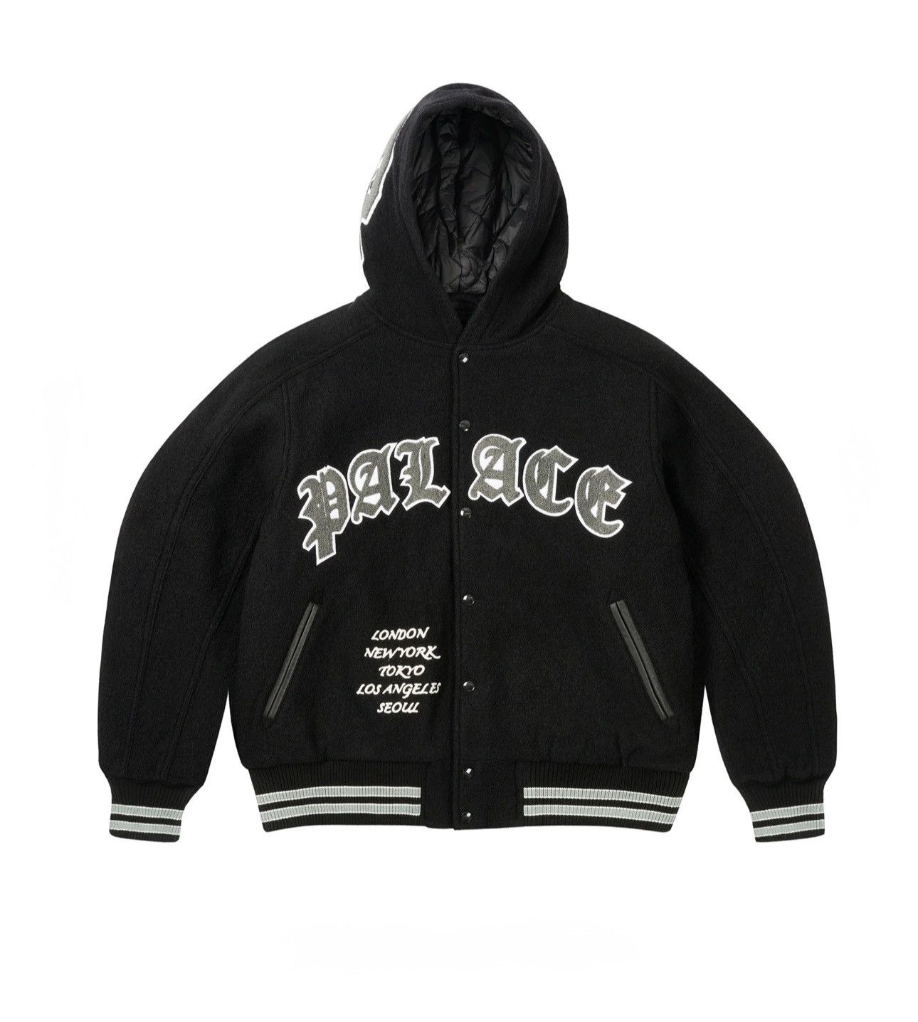 Palace Palace Hooded Varsity Jacket Size US XL / EU 56 / 4 - 1 Thumbnail