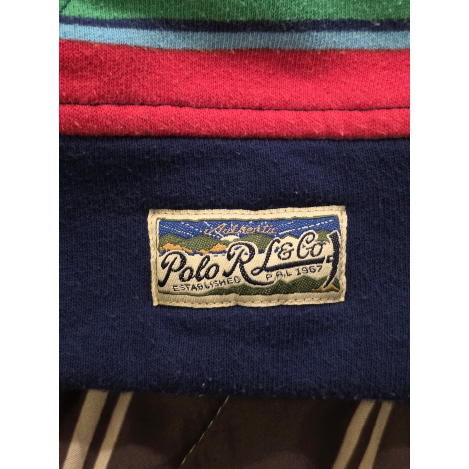 Polo Ralph Lauren Polo Ralph Lauren Hoodie Adult Large Multicolored Striped Fleece Pullover Hooded Logo Pockets Mens Size US L / EU 52-54 / 3 - 6 Thumbnail