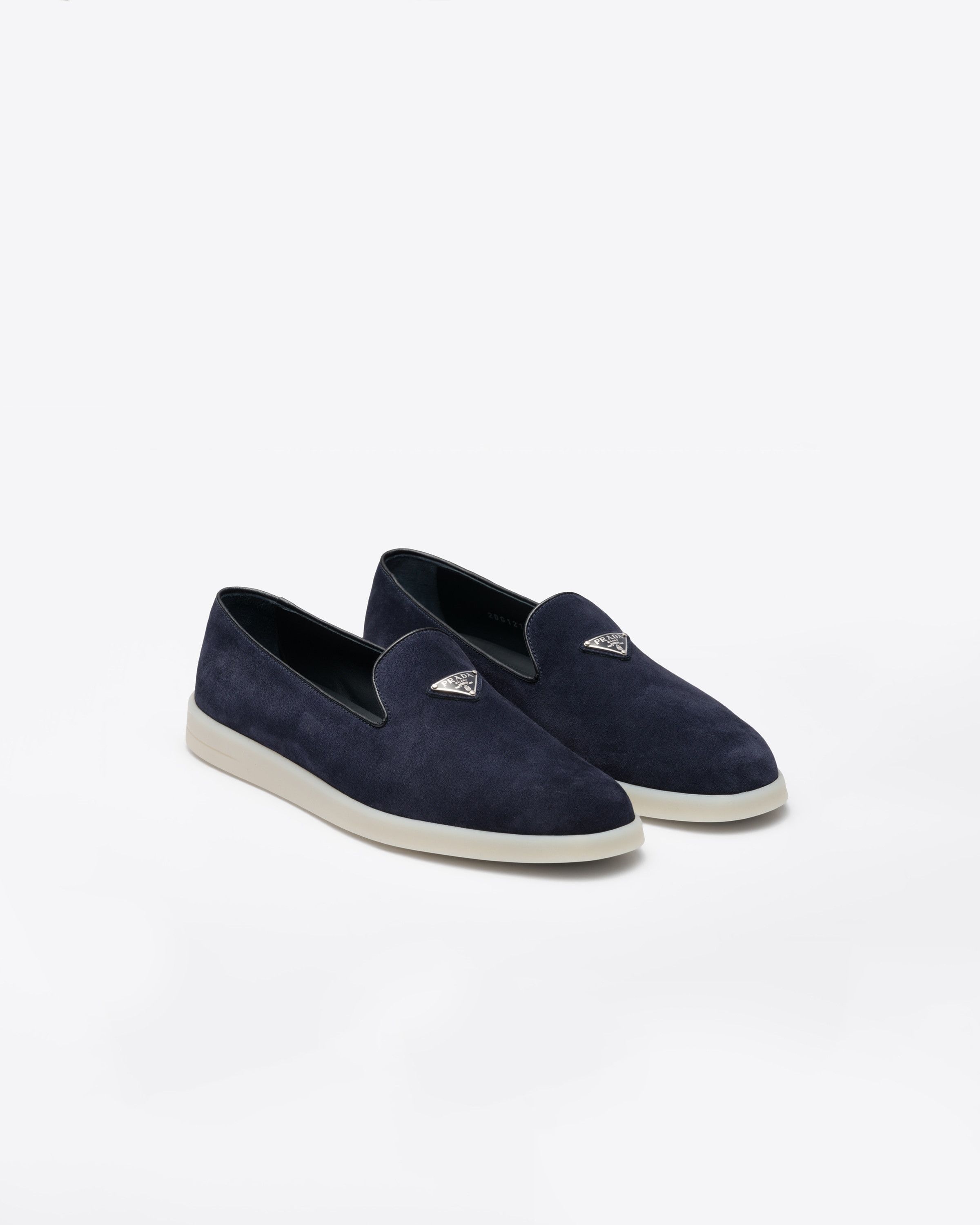 Prada o1srvl11e0226 Suede Slippers in Blue Size US 10 / EU 43 - 1 Thumbnail