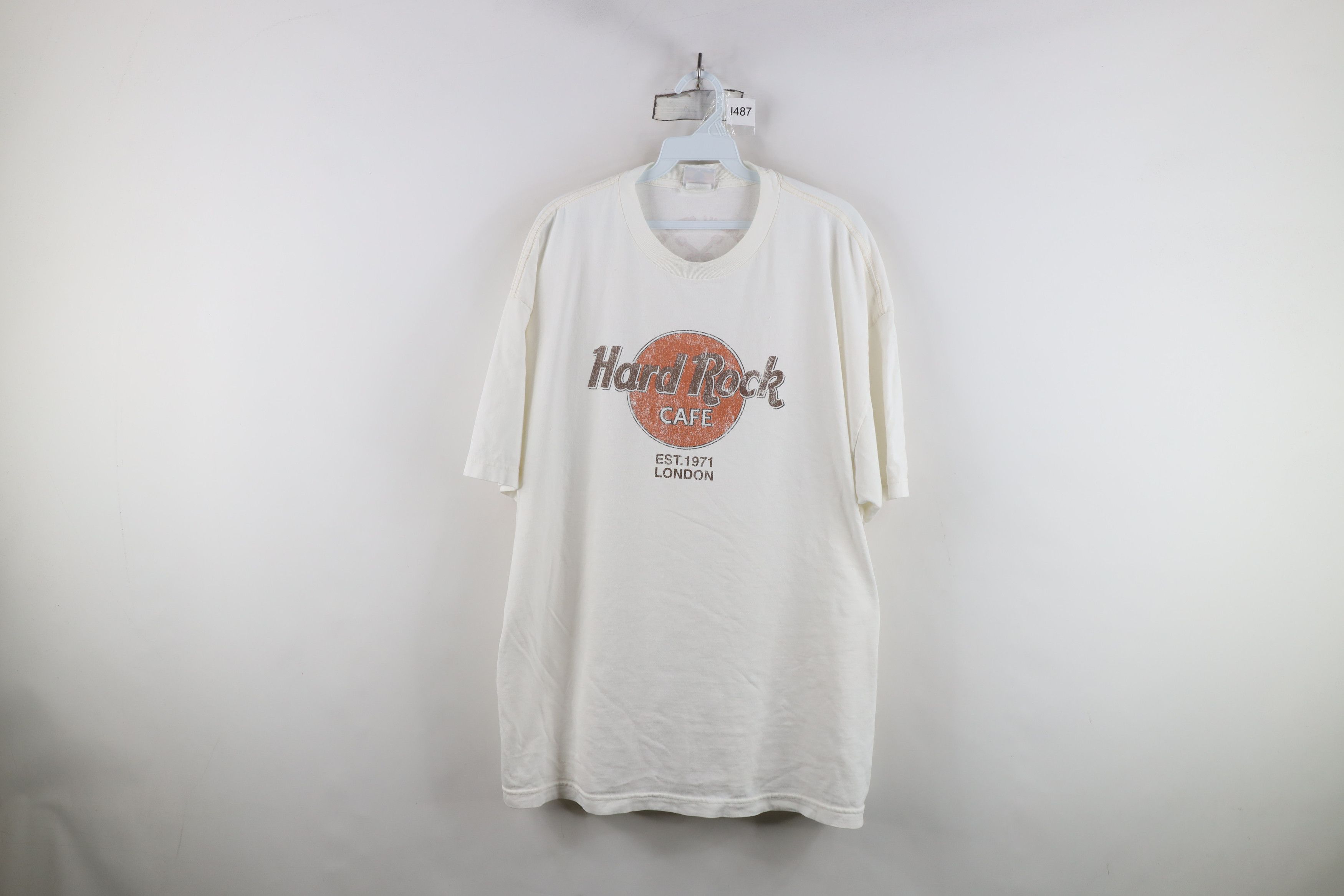 Hard Rock Cafe Vintage Hard Rock Cafe London Spell Out Short Sleeve T-Shirt Size US XL / EU 56 / 4 - 1 Thumbnail