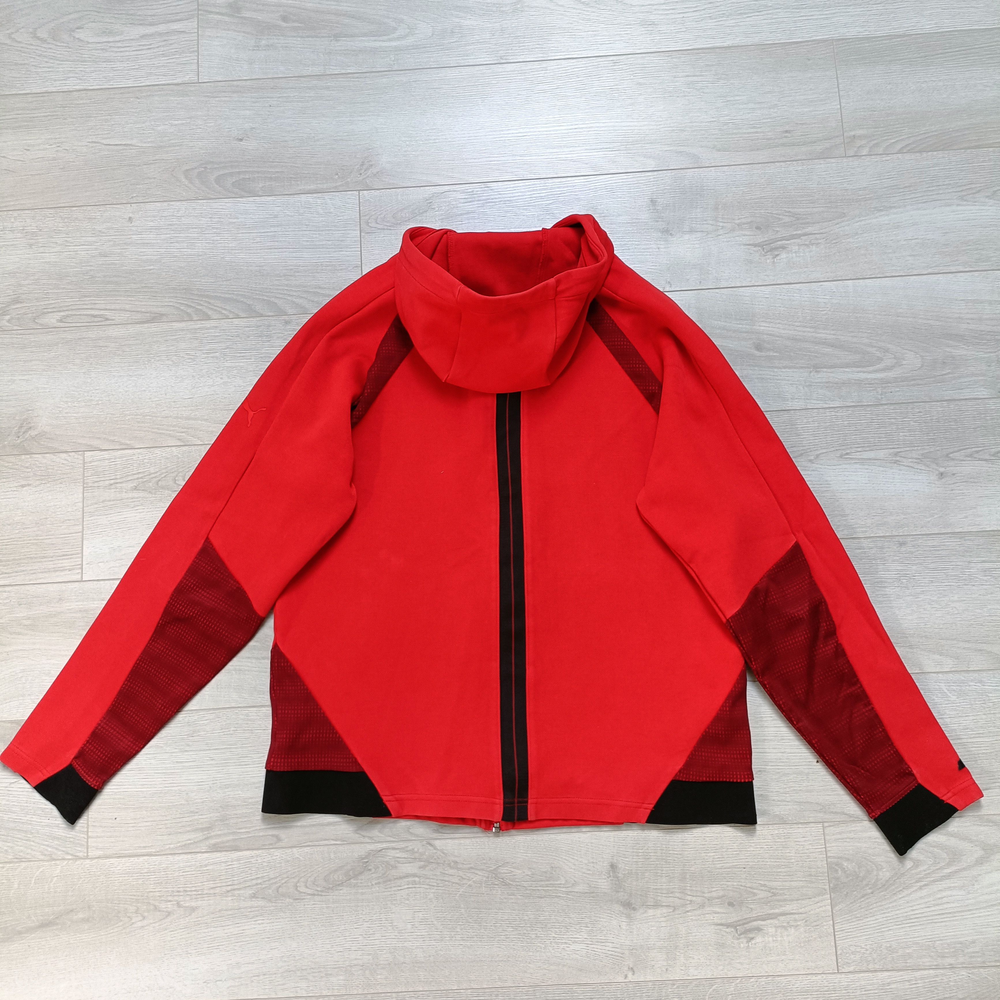 Ferrari × Puma Men's Cotton Red Full Zip Hoodie ! Size US L / EU 52-54 / 3 - 2 Thumbnail