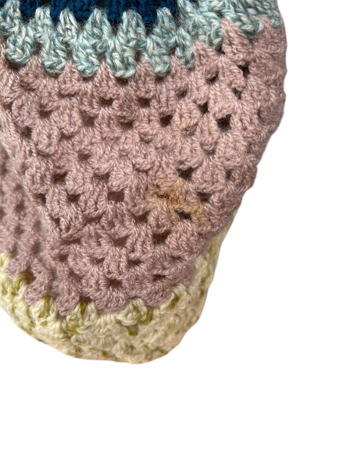 Japanese Brand × Kapital × Vintage Crochet Knitted handmade big Beanie Hats Size ONE SIZE - 6 Thumbnail