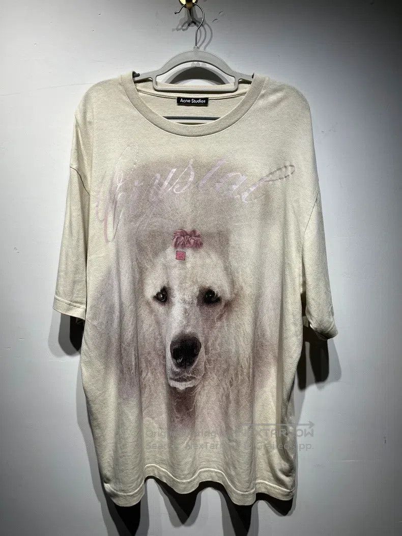 Acne Studios SS23 Dog Pattern Printed Short Sleeve Raglan