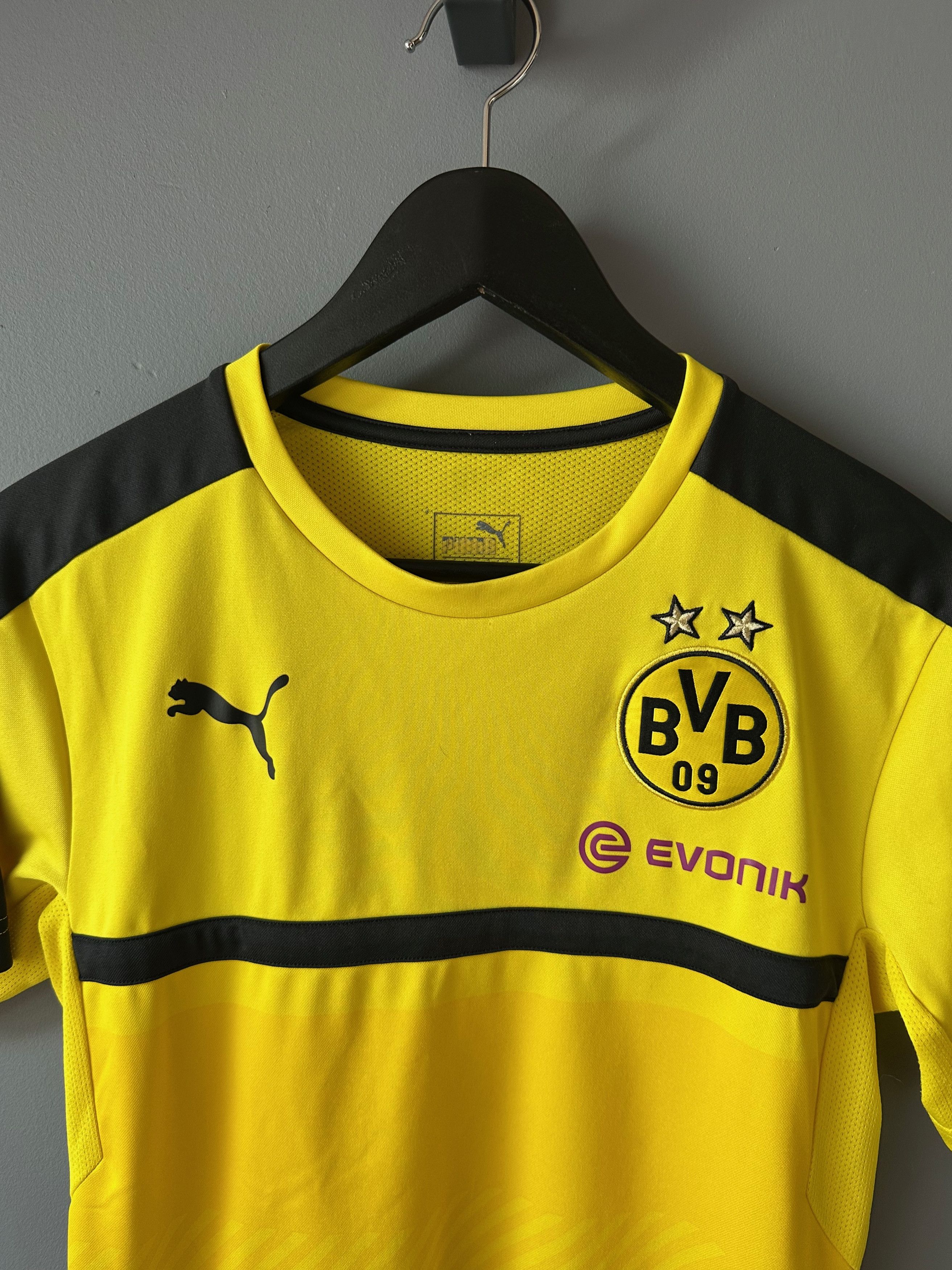 Puma 2016 2017 Puma Borussia Dortmund Home Football Soccer Size US S / EU 44-46 / 1 - 2 Thumbnail