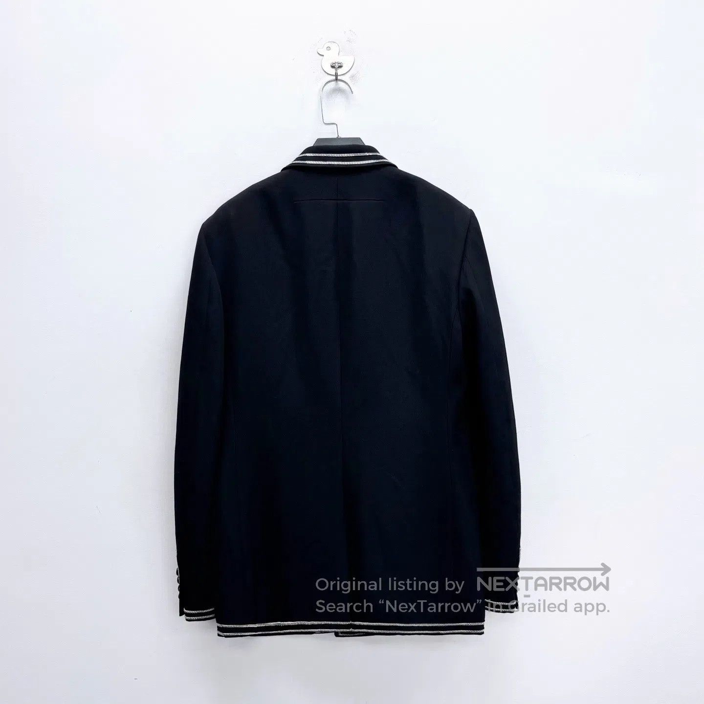 Givenchy Givenchy Notched Lapel Single Breasted Wool Blazer with Ch Size US M / EU 48-50 / 2 - 2 Thumbnail