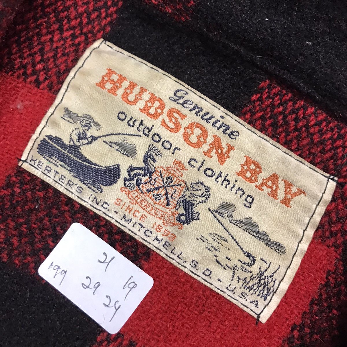 Hudsons Bay × Vintage 80s HUDSON BAY WOOL FLANNEL CHECK ZIPPER JACKET Size US M / EU 48-50 / 2 - 11 Thumbnail