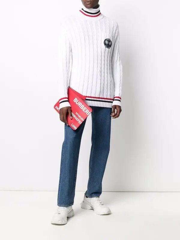 Balmain o1y0426 Turtleneck Sweater in Multicolor Size US M / EU 48-50 / 2 - 5 Thumbnail