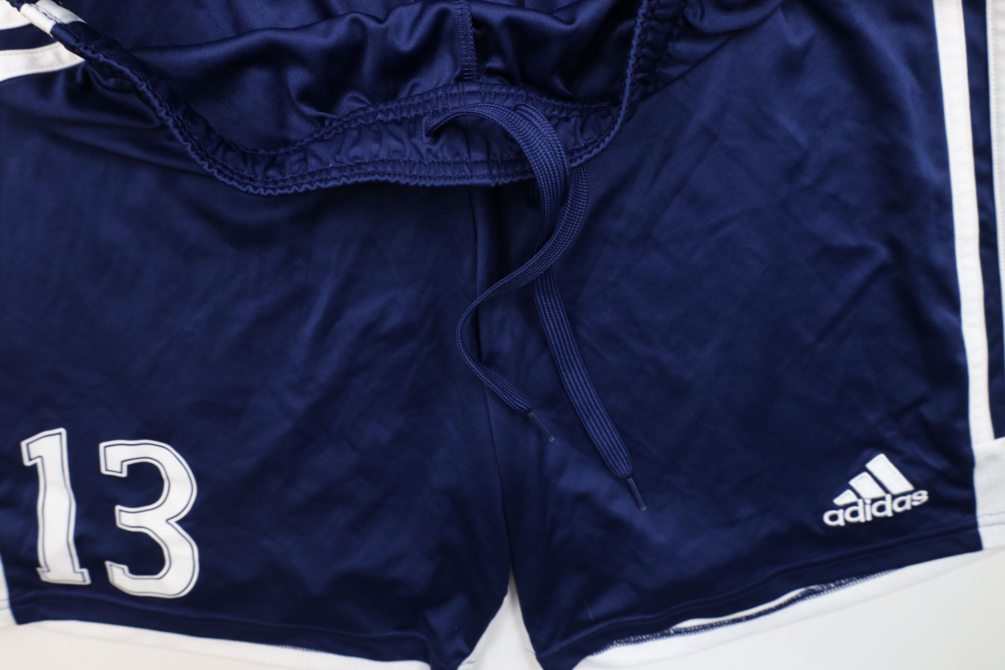Adidas × Vintage Vintage Adidas Striped Running Jogging Soccer Shorts Blue Size US 32 / EU 48 - 7 Thumbnail
